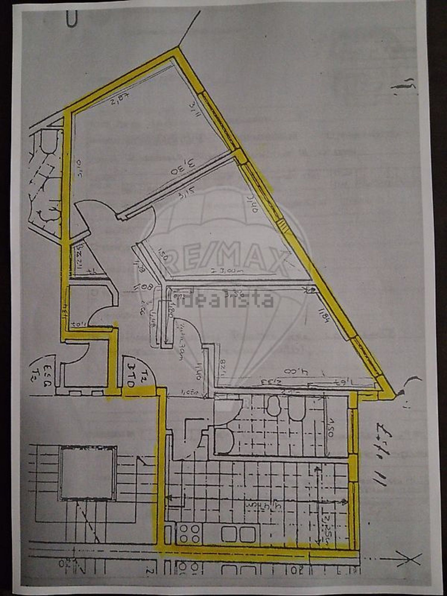 公寓 t2出售在Rua Capitães de Abril - 平面图