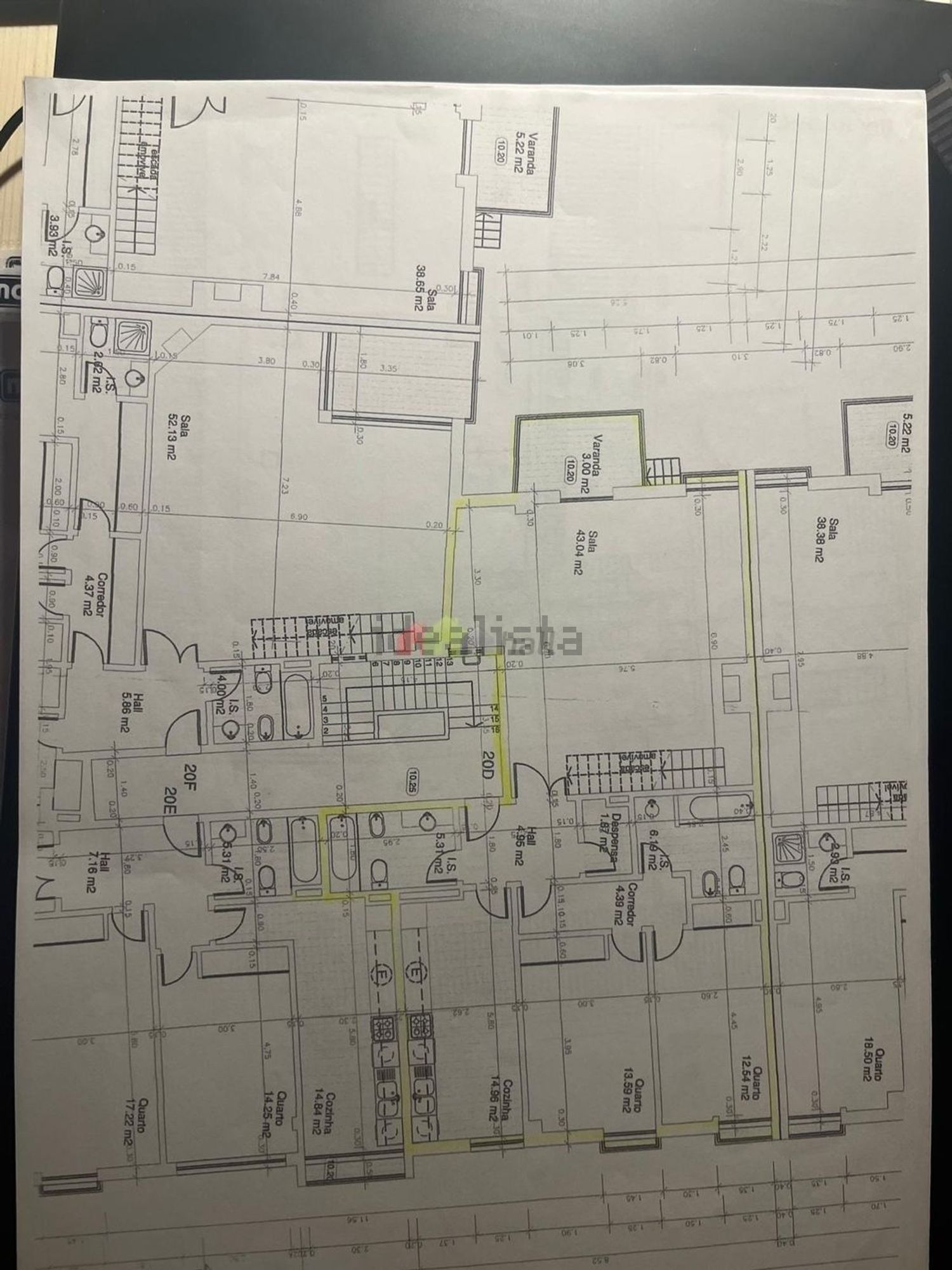 公寓 t2出售在Rua Alves Roçadas - 平面图