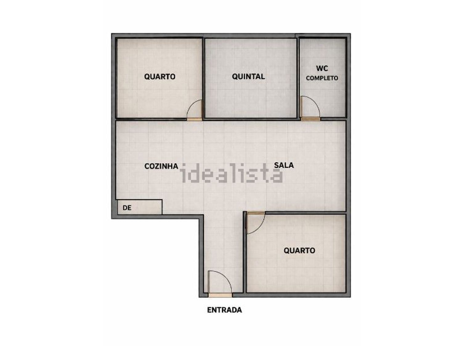 公寓 t2出售在Rua General Norton de Matos - 平面图