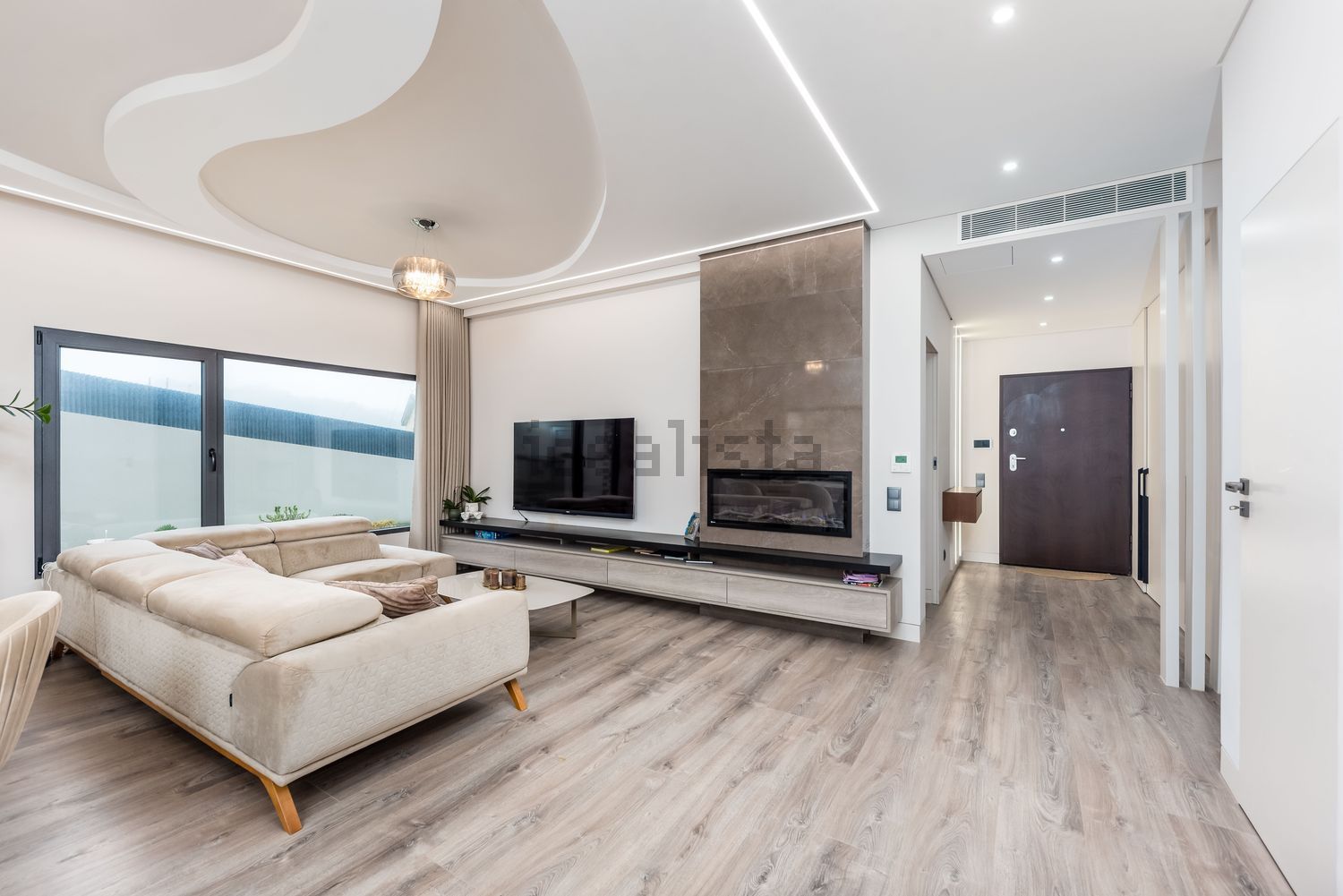 双拼别墅出售在Ramada e Caneças - 客厅