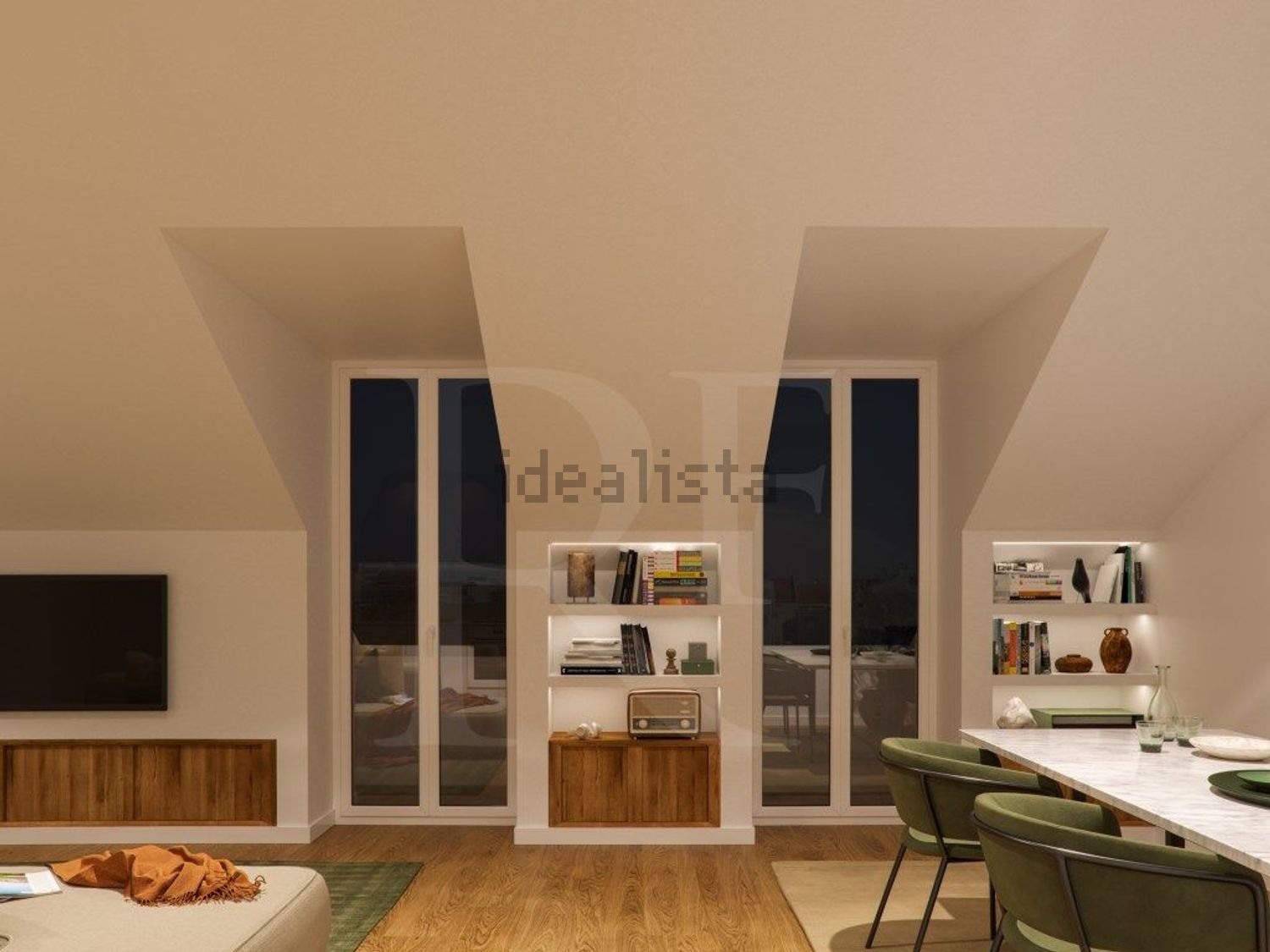 公寓 t2出售在Bairro dos Actores - Barão Sabrosa - 客厅