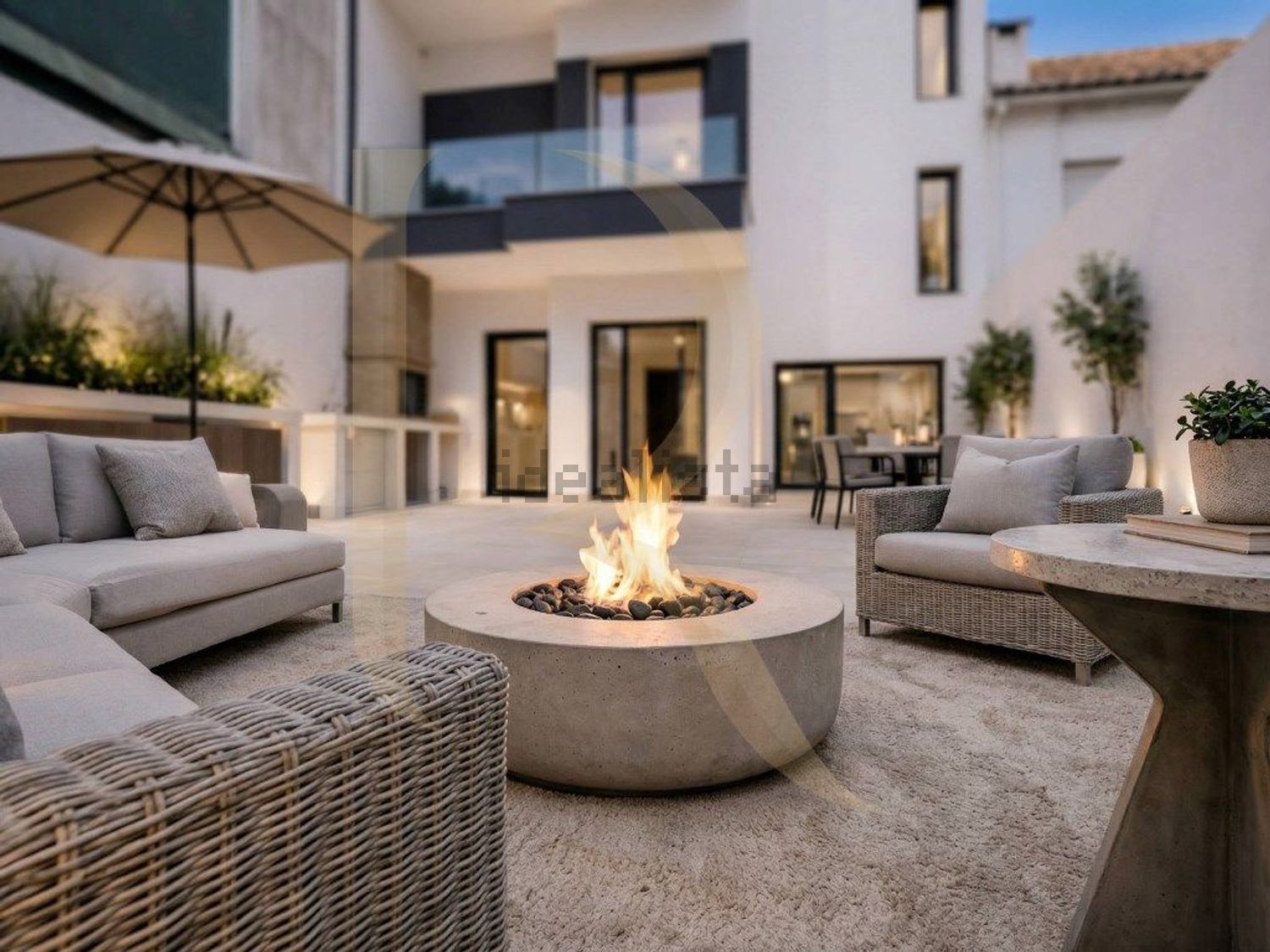 小楼房或独栋别墅出售在Fogueteiro - 客厅