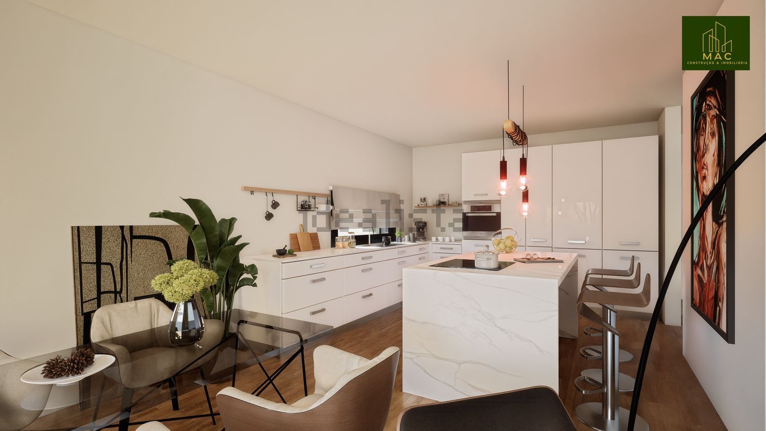 小楼房或独栋别墅出售在Redondos - 厨房