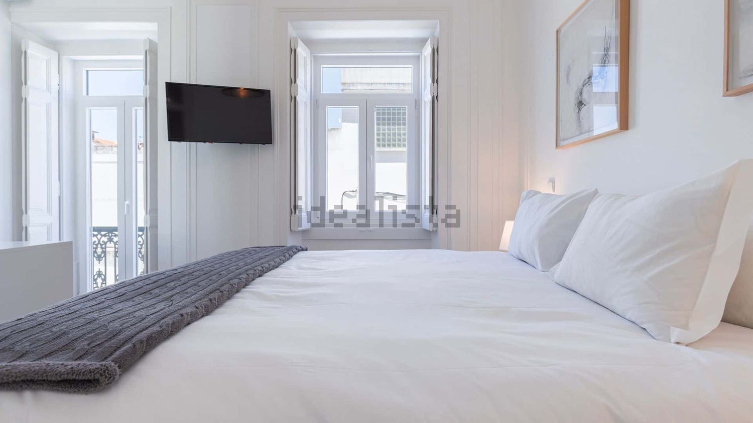 出租公寓 t2在Rua Afonso Annes Penedo, 14 - 卧室