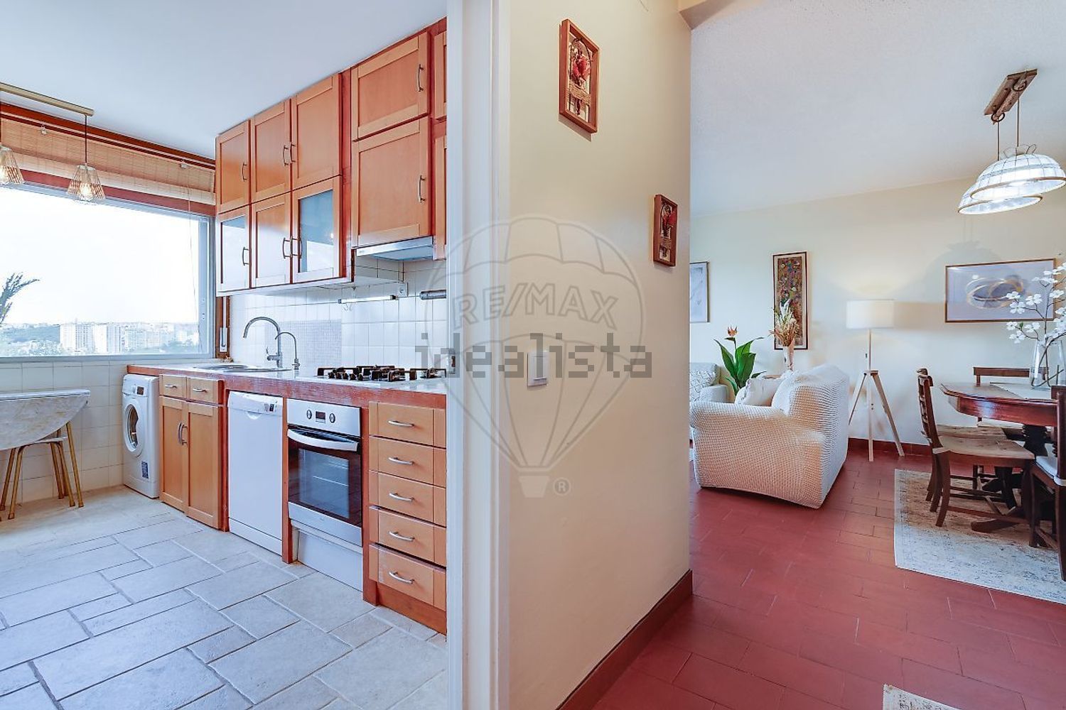 出租公寓 t2在Rua Maria Brown - 厨房