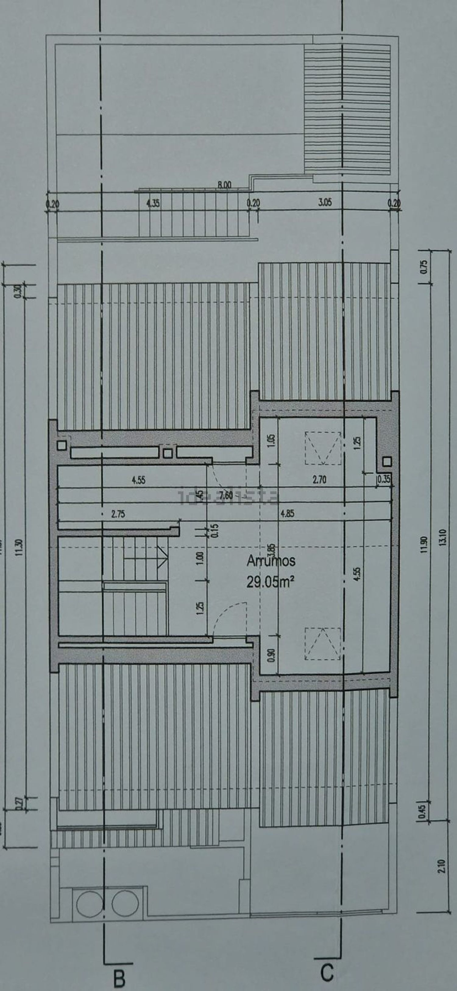 出租双拼别墅在Rua da Adega Cooperativa de Montijo, 194 - 平面图