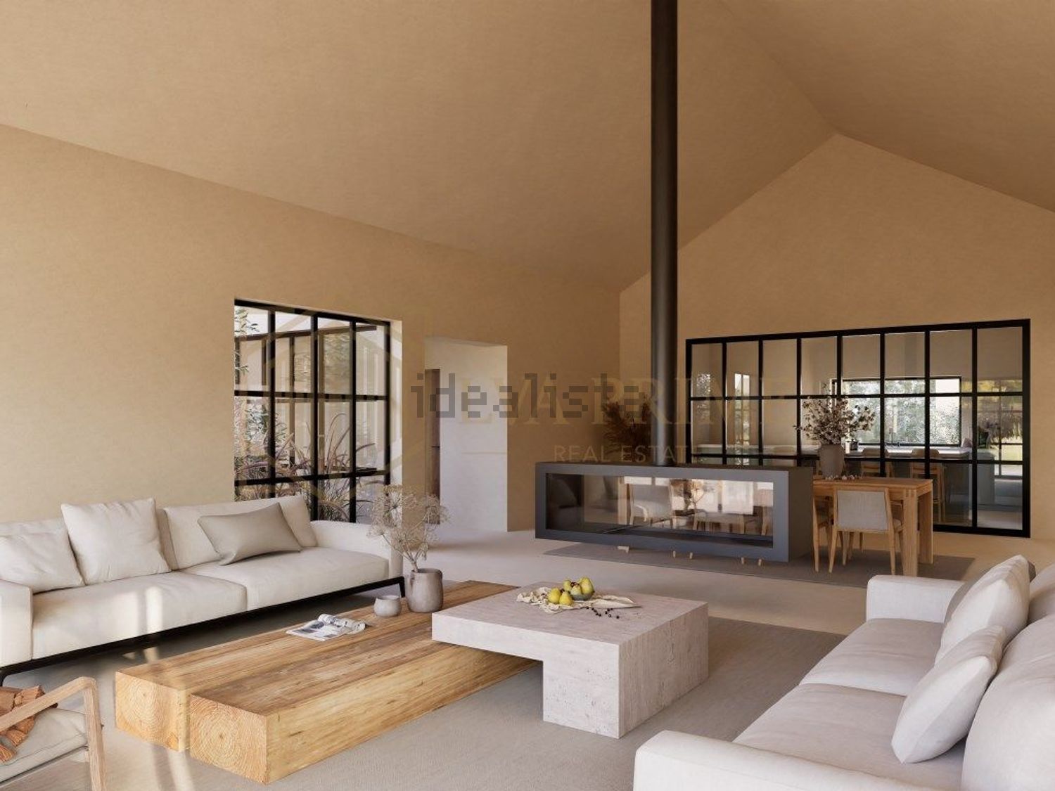 小楼房或独栋别墅出售在Melides - 客厅