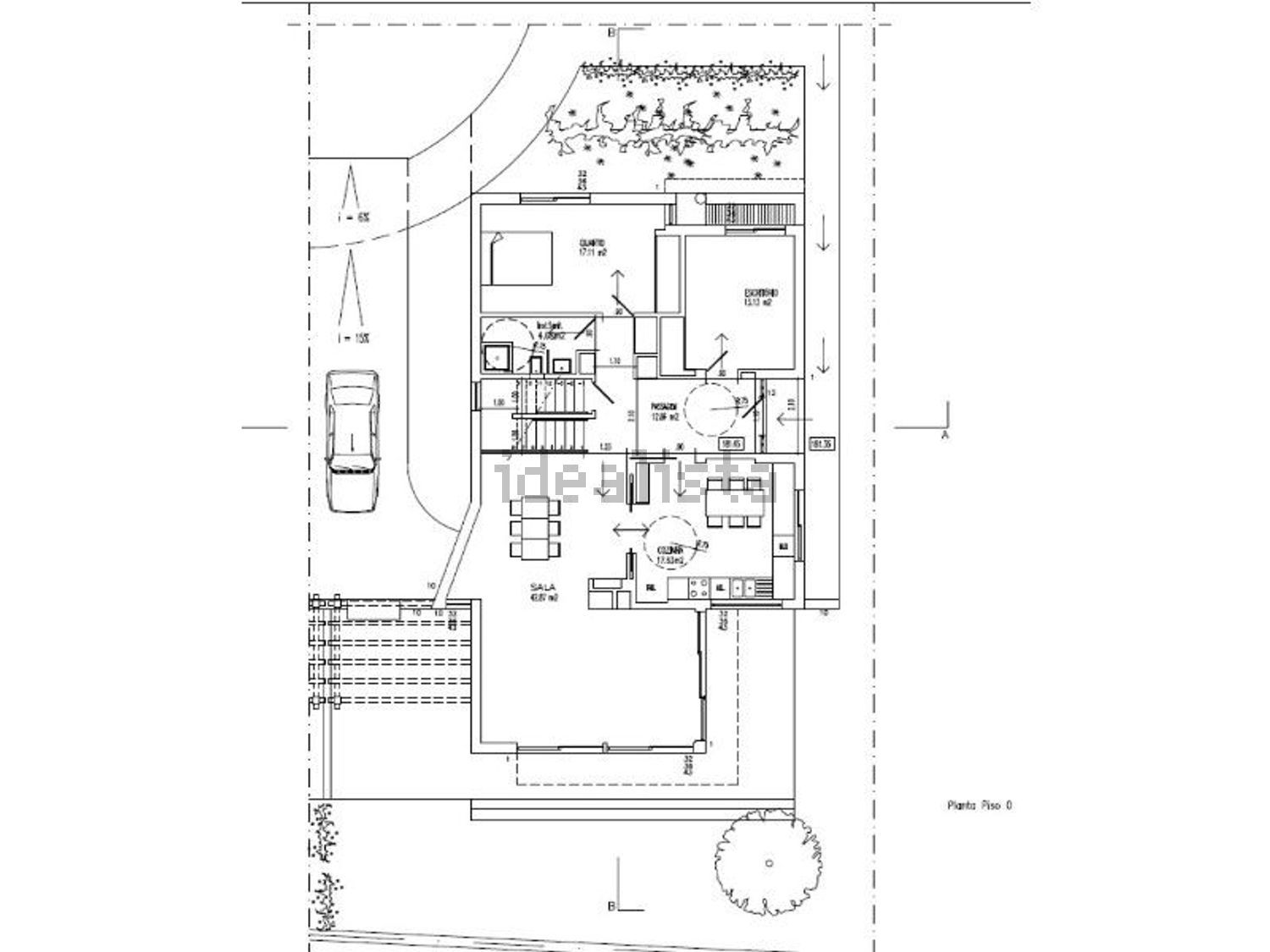 出租小楼房或独栋别墅Azinhaga do Viana - 平面图
