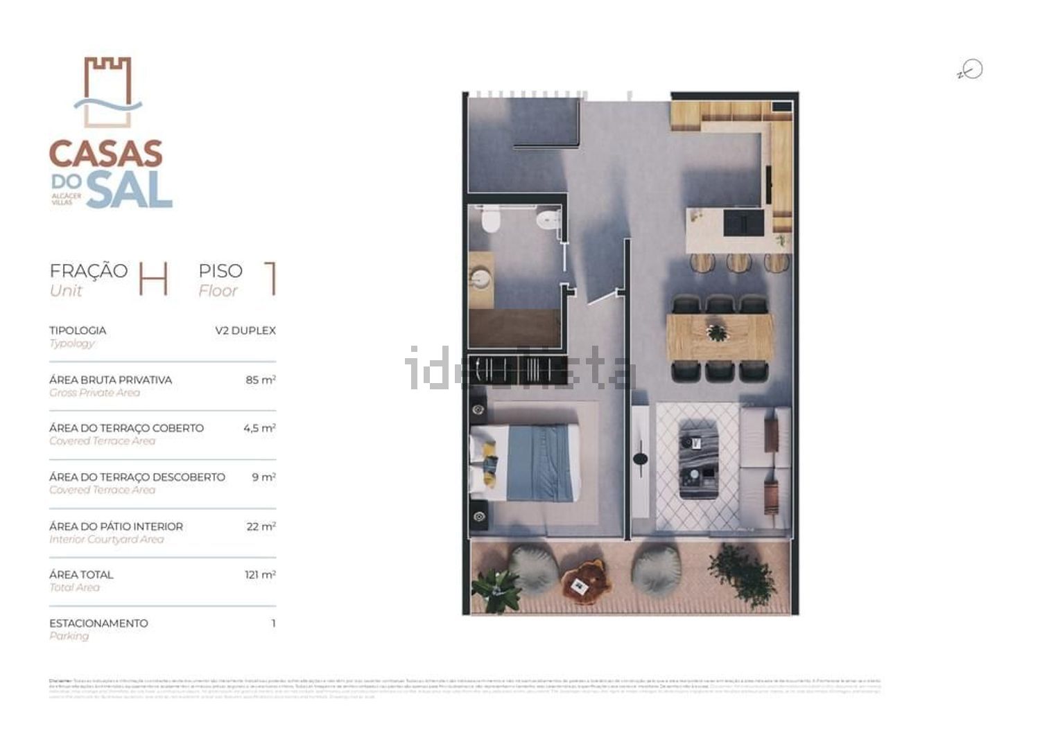 小楼房或别墅出售在Alcácer do Sal e Santa Susana - 平面图