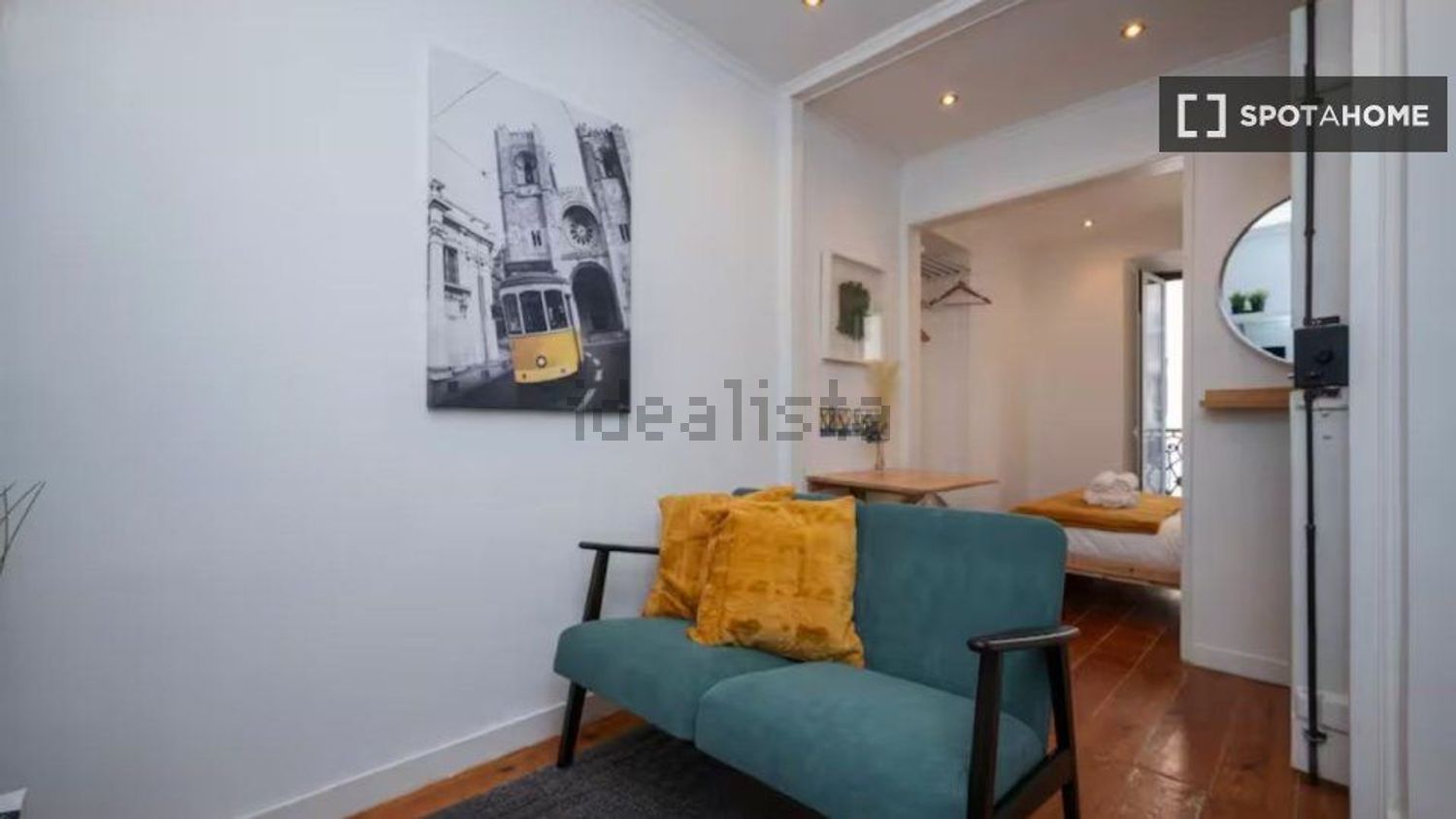 出租t0（单人公寓）在Largo do Sequeira - 客厅