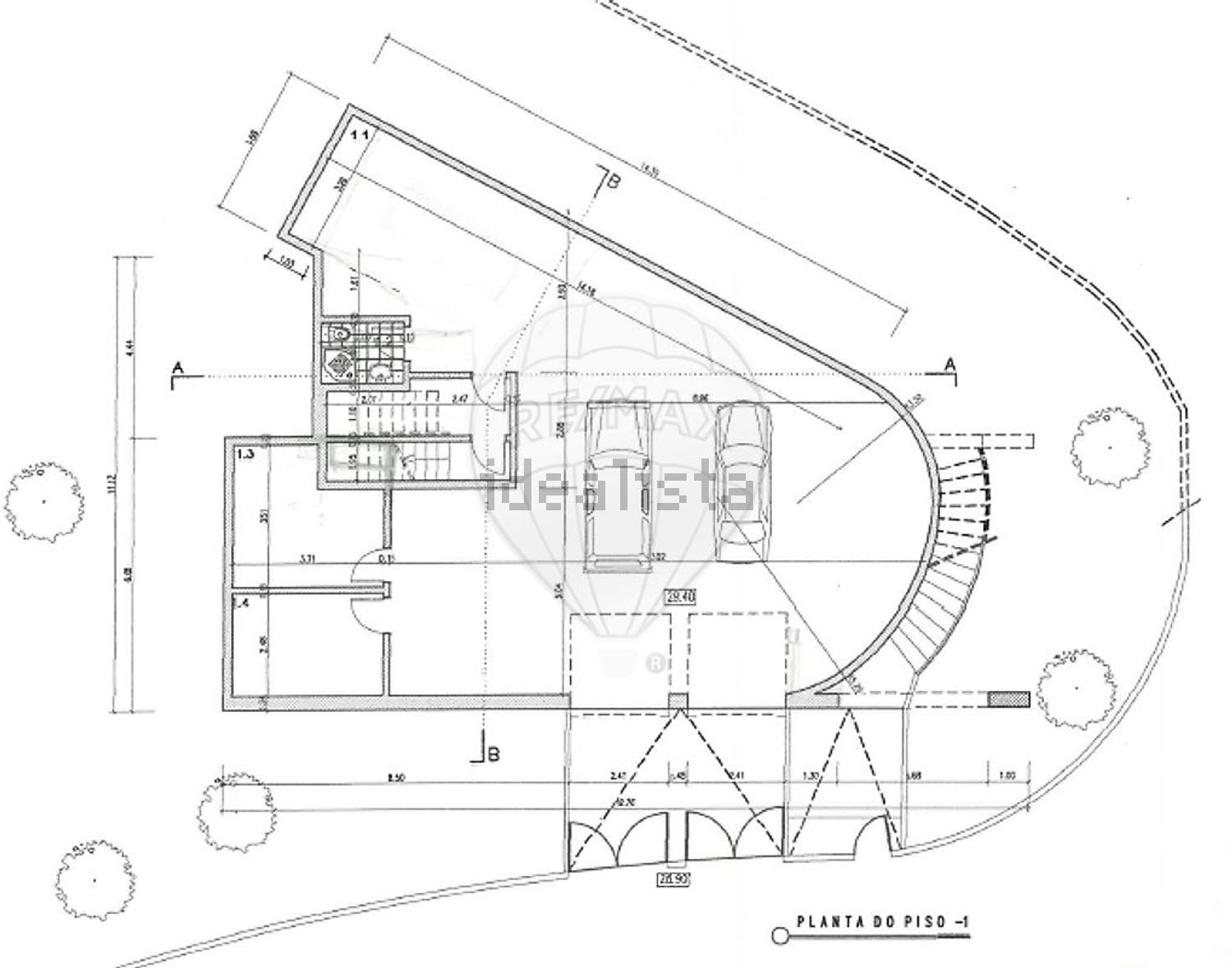 小楼房或独栋别墅出售在Rua Juncal - 平面图