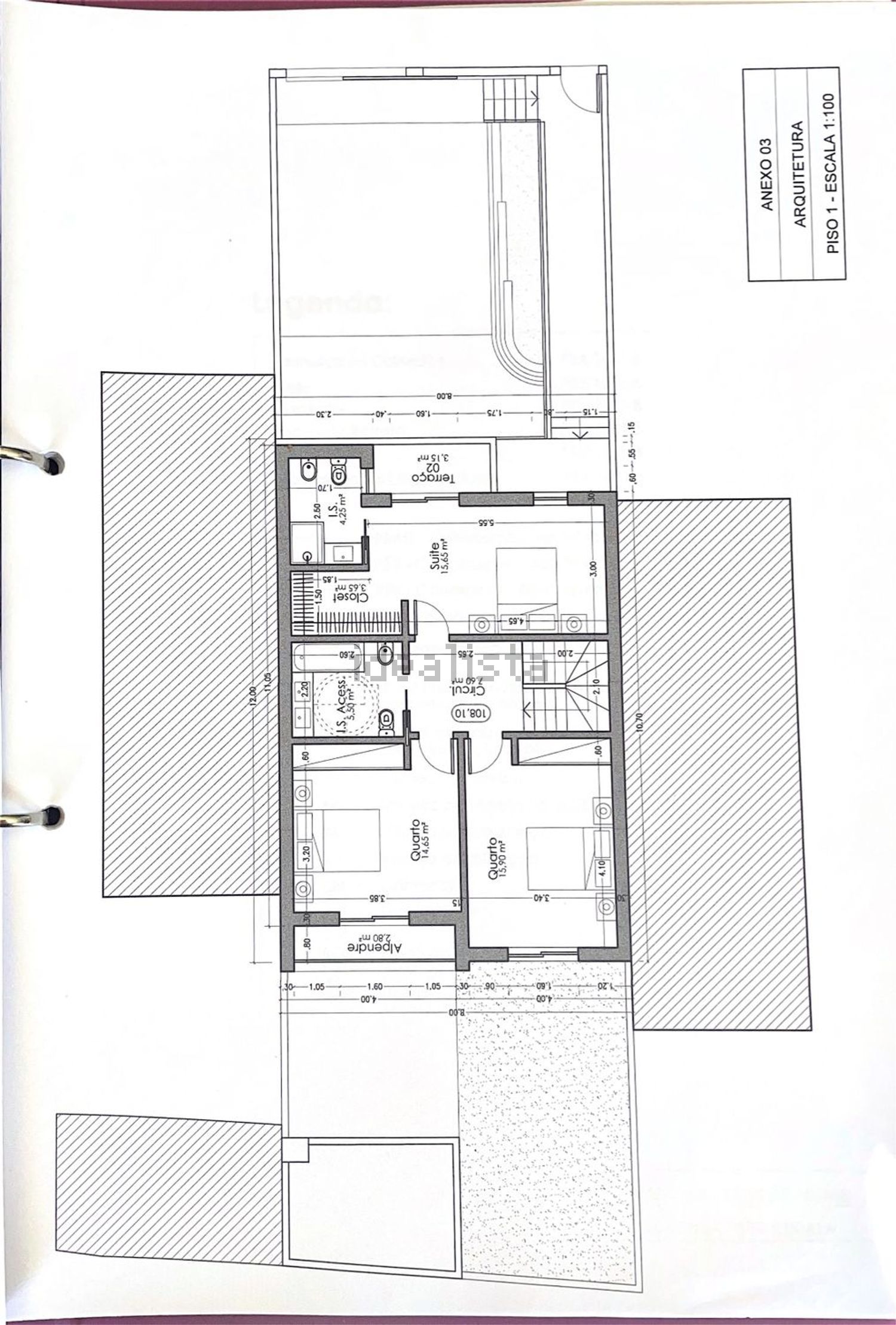 联排别墅出售在Rua dos Comarelos - 平面图