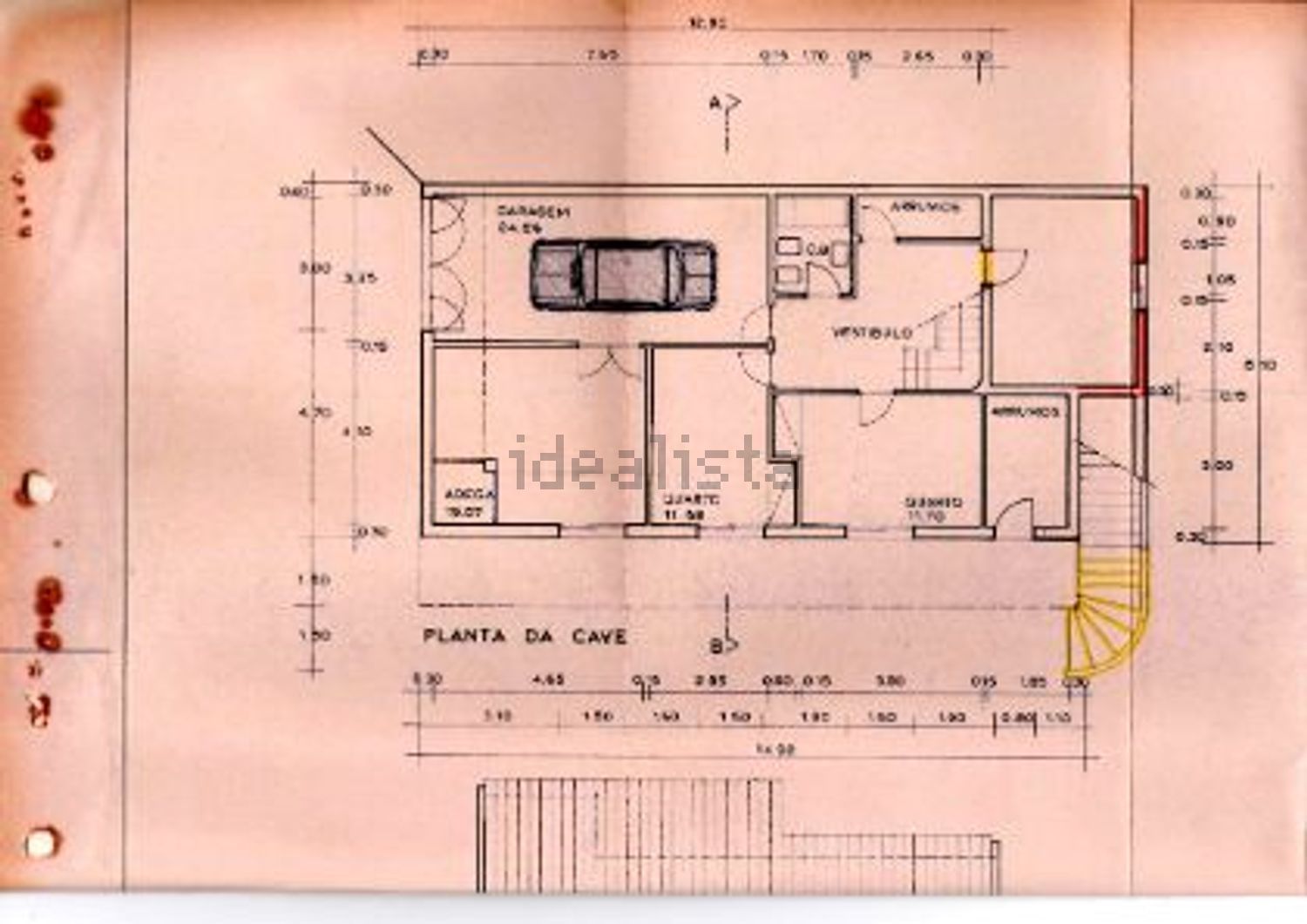 小楼房或独栋别墅出售lapa da serra - 平面图