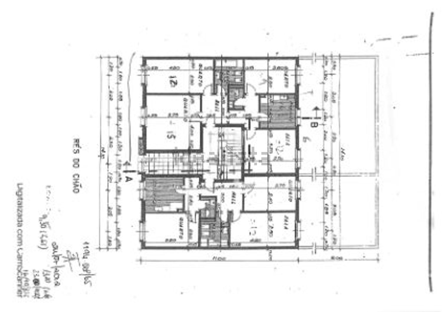 公寓 t3出售在Rua Manuel de Matos - 平面图