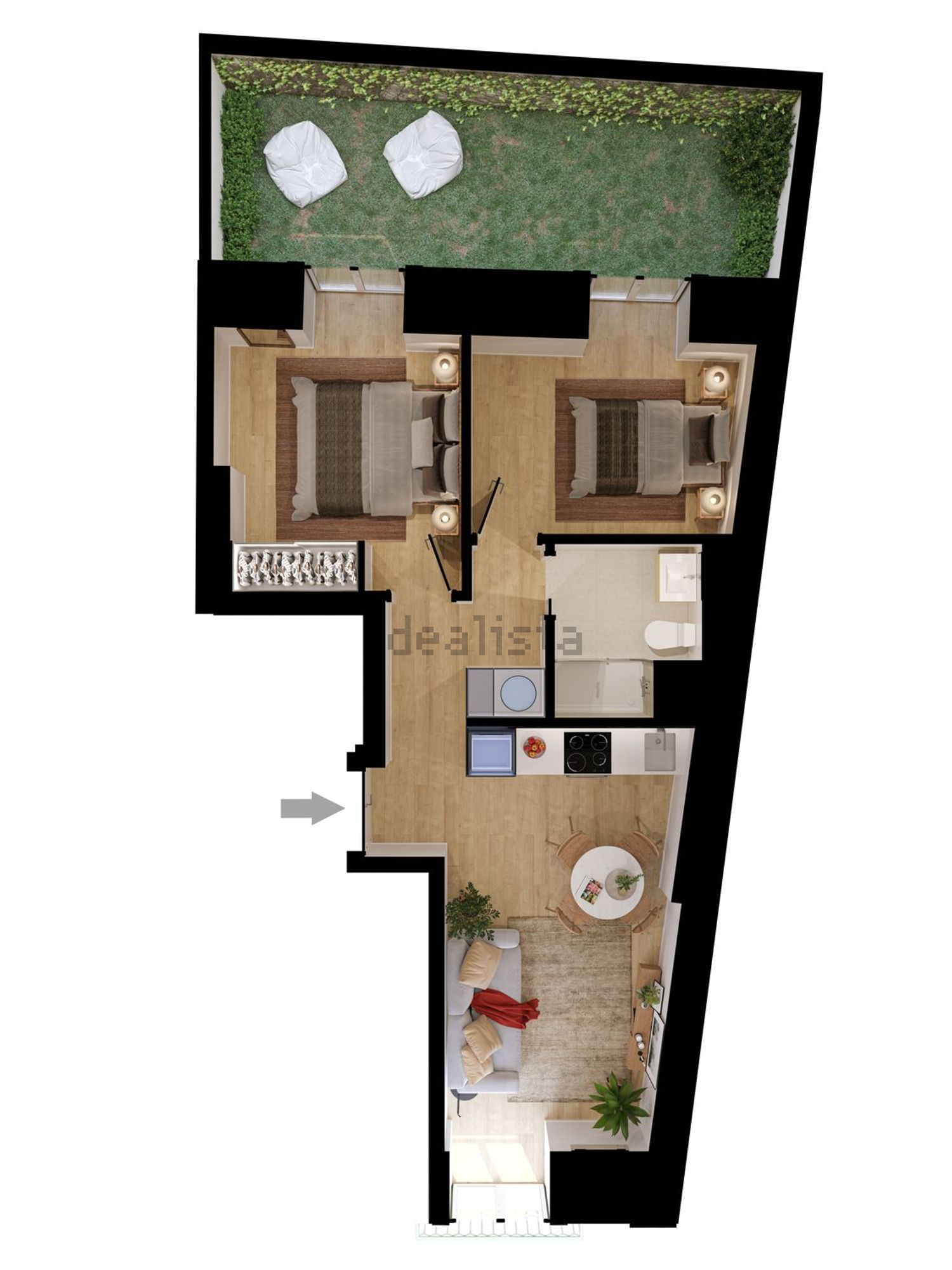 公寓 t2出售Calçada de Santo André, 58 - 平面图