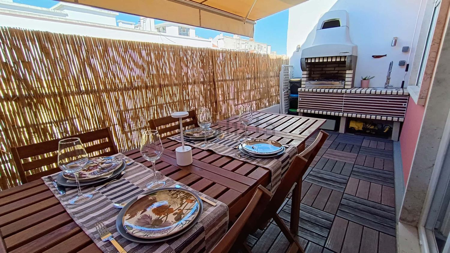 出租公寓 t2在Rua Luís de Camões s/n - 阳台