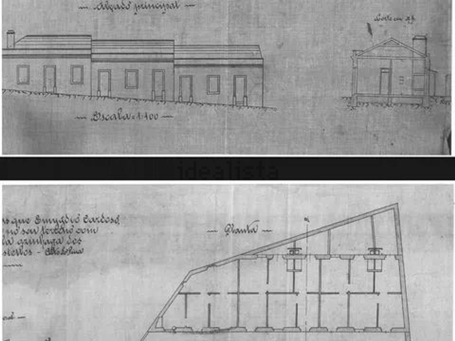 双拼别墅出售在Rua António Luis Inácio, 12 - 平面图