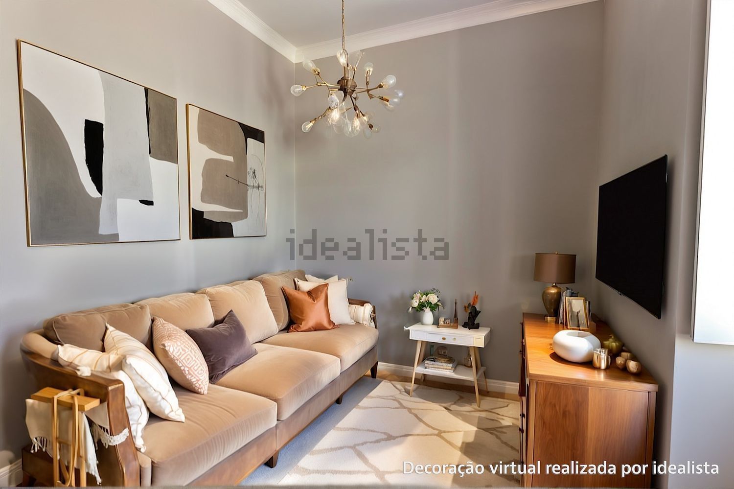 双拼别墅出售在Rua Combatentes da Grande Guerra s/n - 客厅