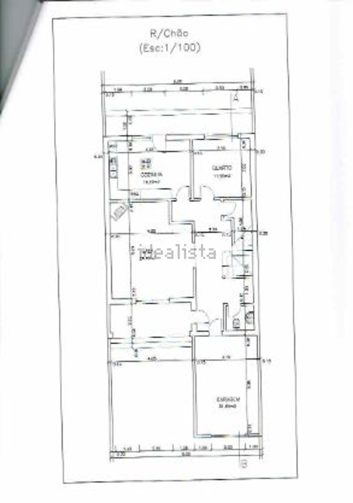 双拼别墅出售在Rua Fonte do Nico - 平面图