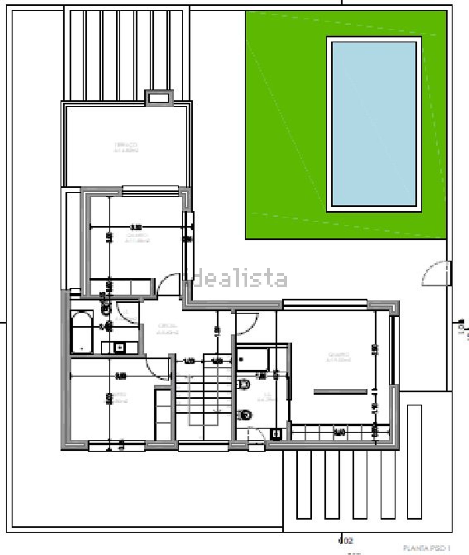 小楼房或独栋别墅出售在Porto Covo - 平面图