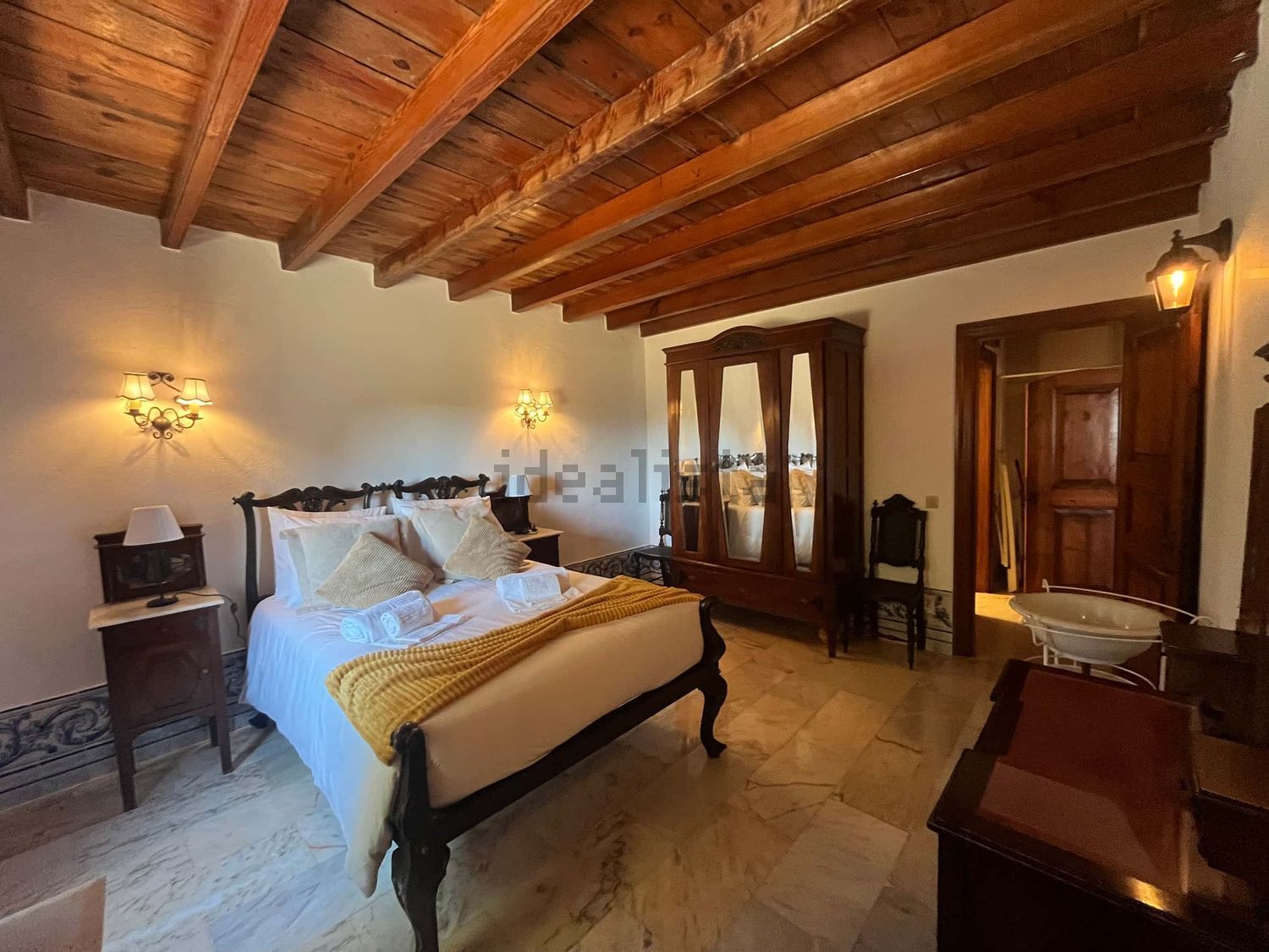 出租公寓 t1在Rua da Mina, 21 - 卧室