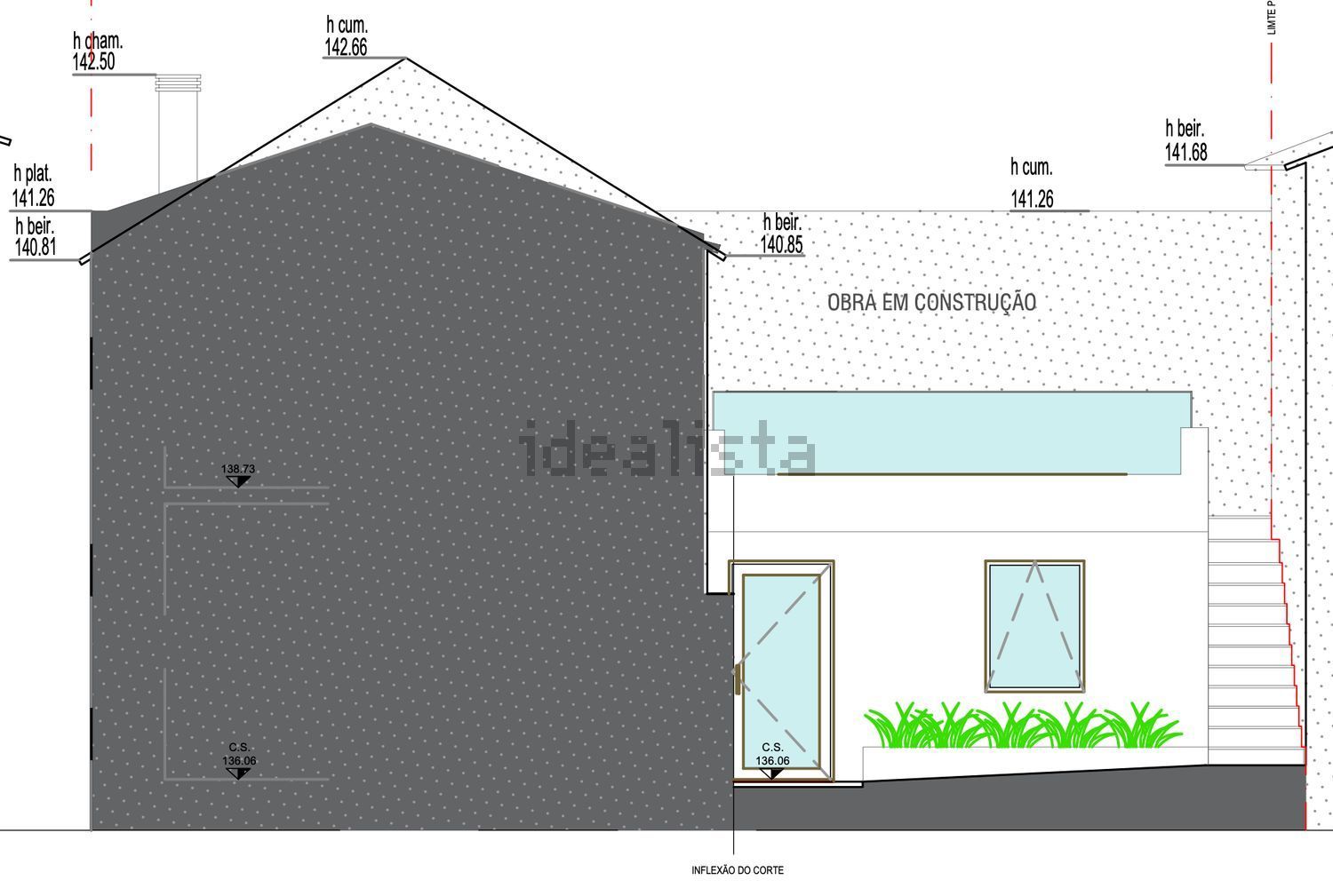 双拼别墅出售在Travessa dos Moleirinhos, 10 - 平面图