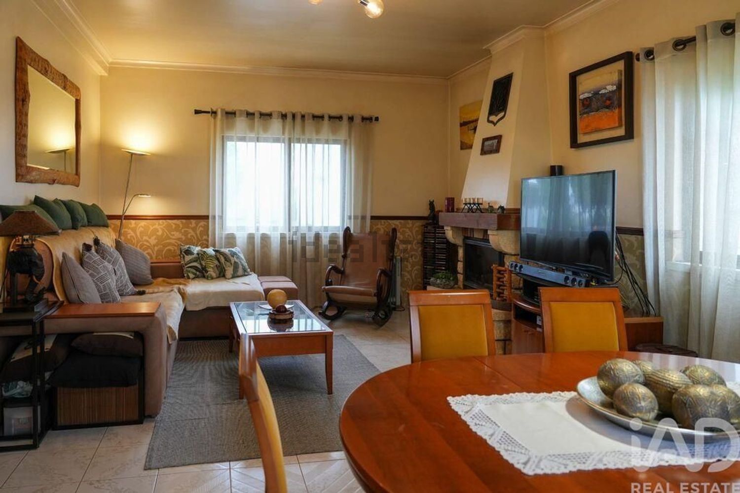 小楼房或独栋别墅出售在Carregado e Cadafais - 客厅