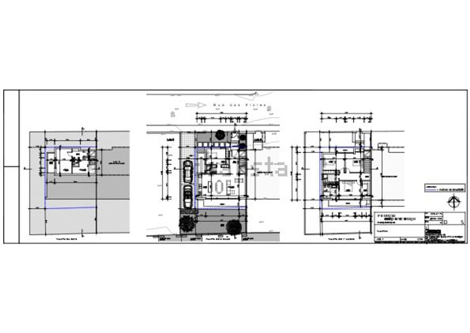 双拼别墅出售在Rua das Flores - 平面图