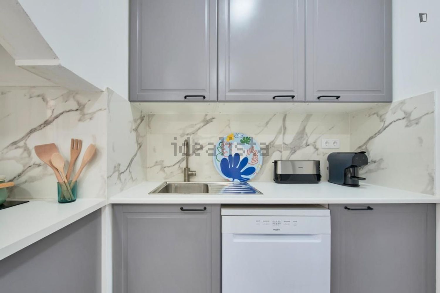 出租房间在Rua Castilho - 厨房