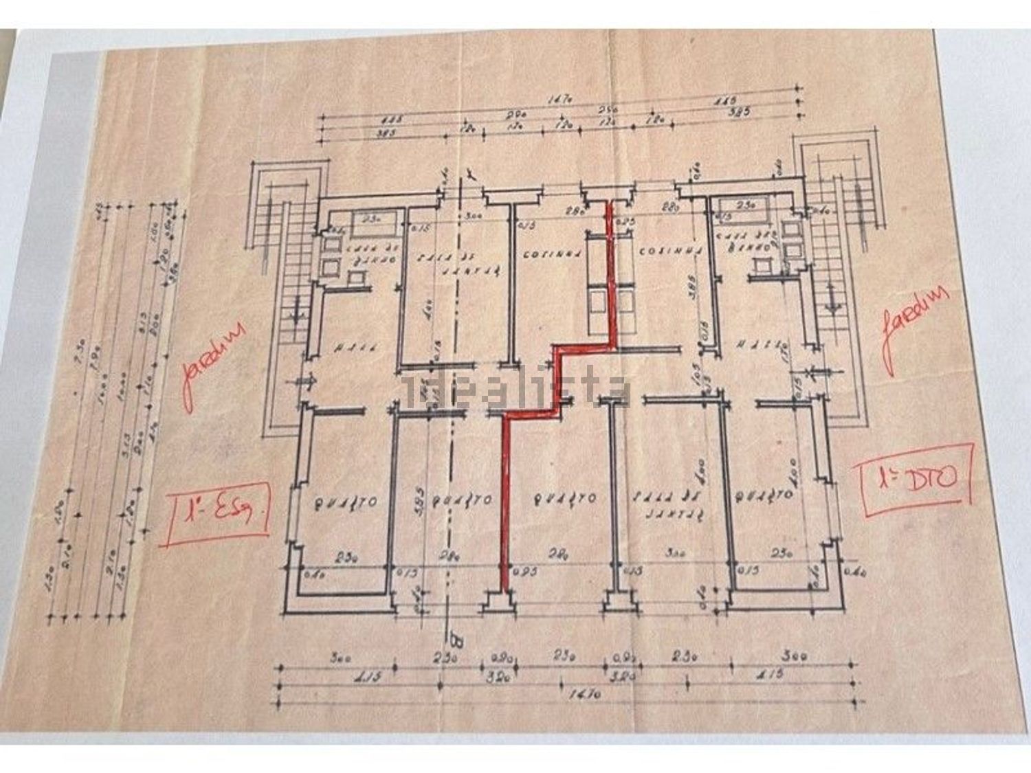 出租公寓 t2在Olivais - 平面图