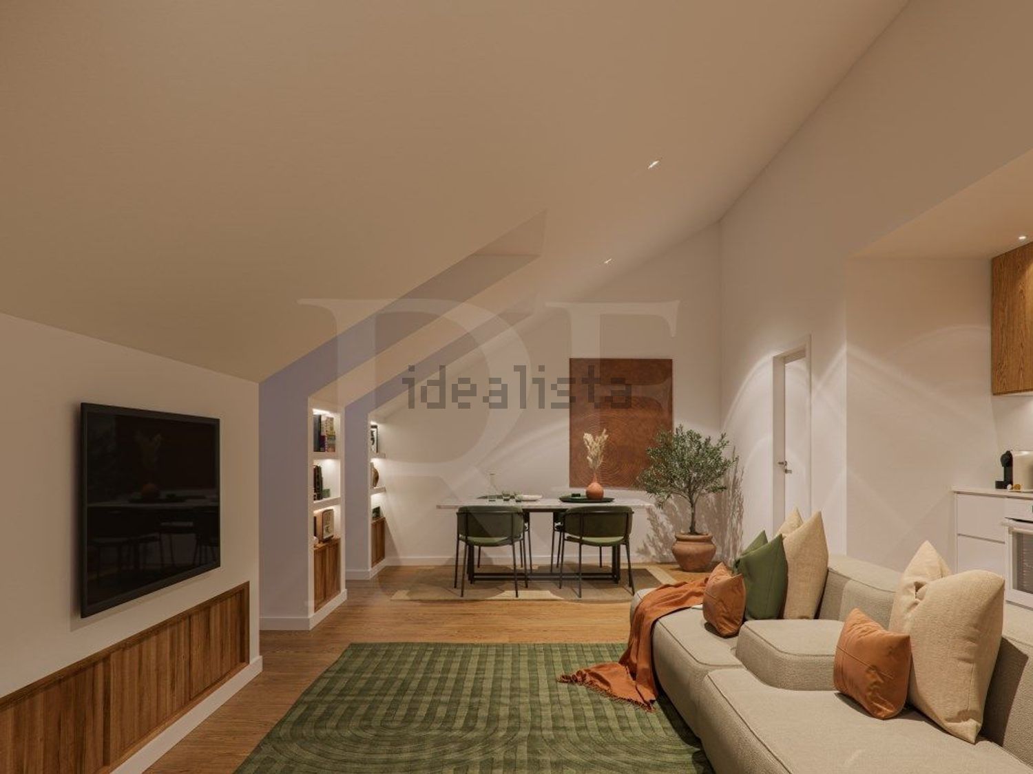 公寓 t2出售在Bairro dos Actores - Barão Sabrosa - 客厅