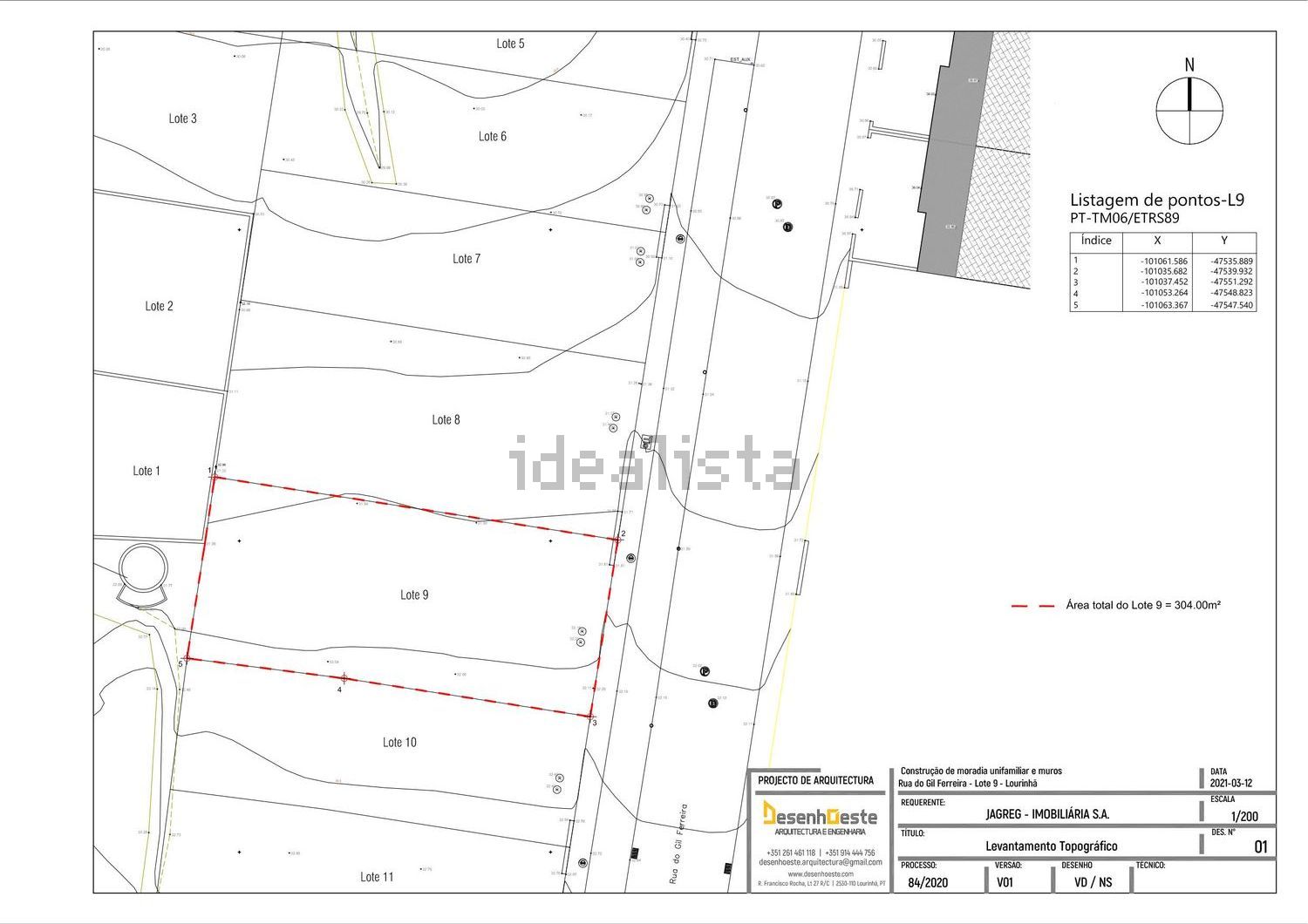双拼别墅出售在Rua do Gil Ferreira 7 -, 12 - 平面图