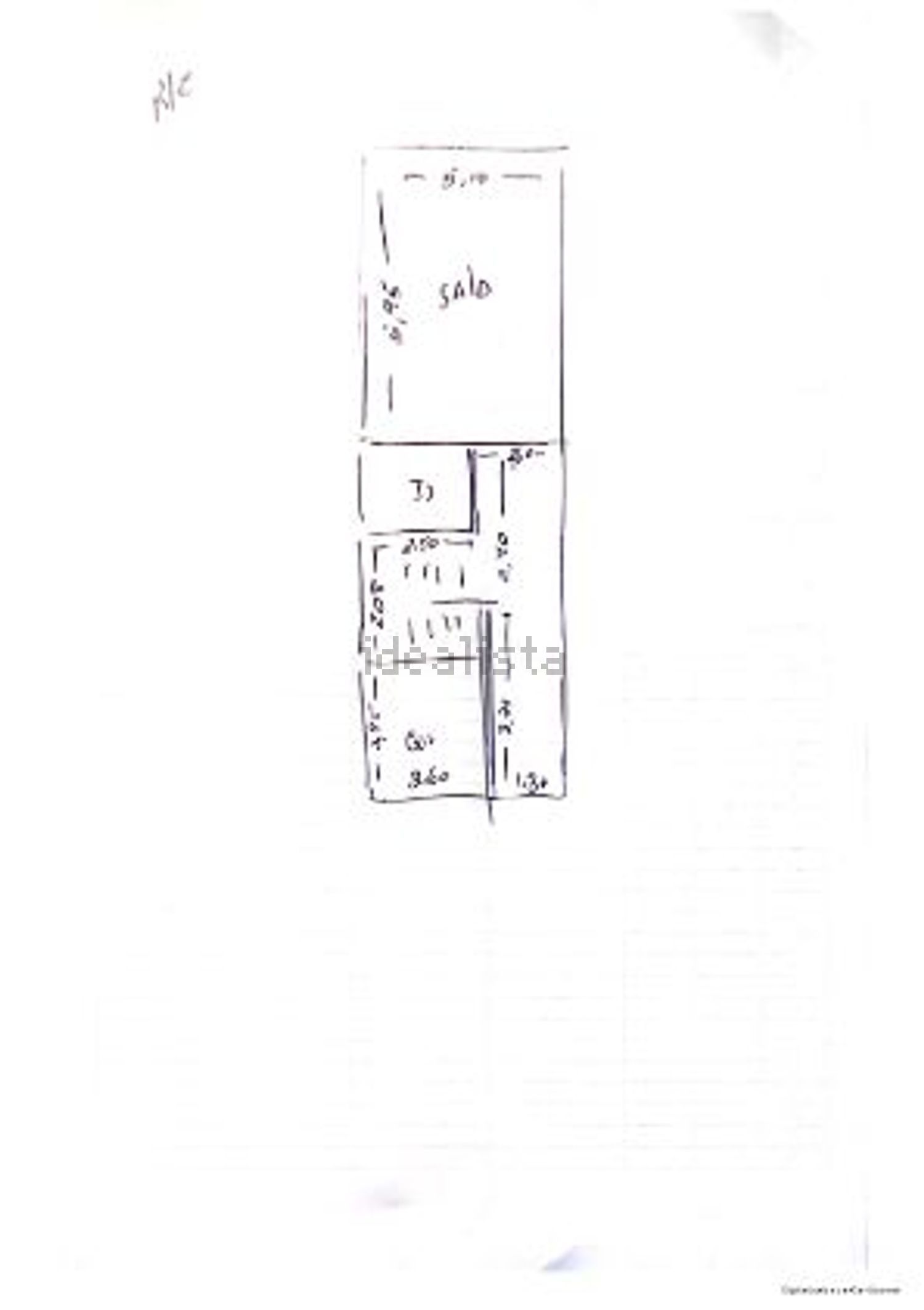 小楼房或独栋别墅出售在Rua José Joaquim de Miranda - 平面图