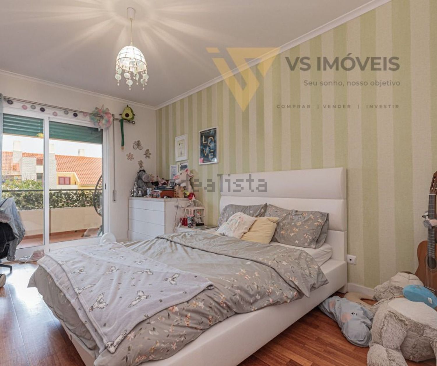 出租公寓 t2在Rua dos Faisões - 卧室