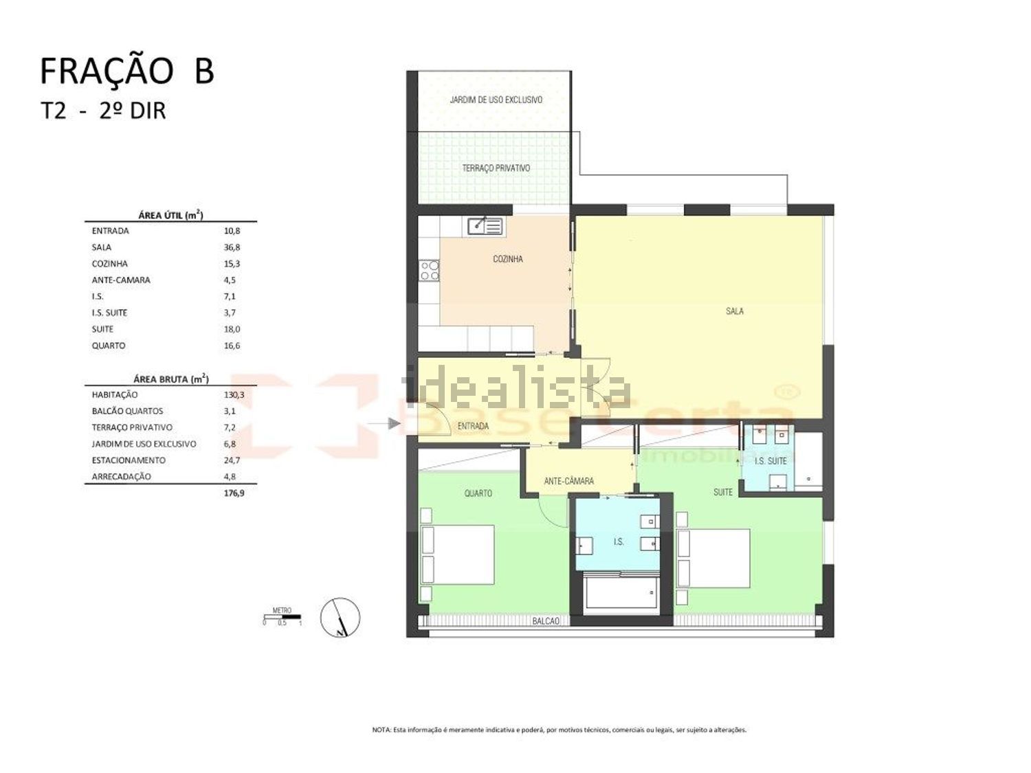 公寓 t2出售Calçada do Poço - 平面图