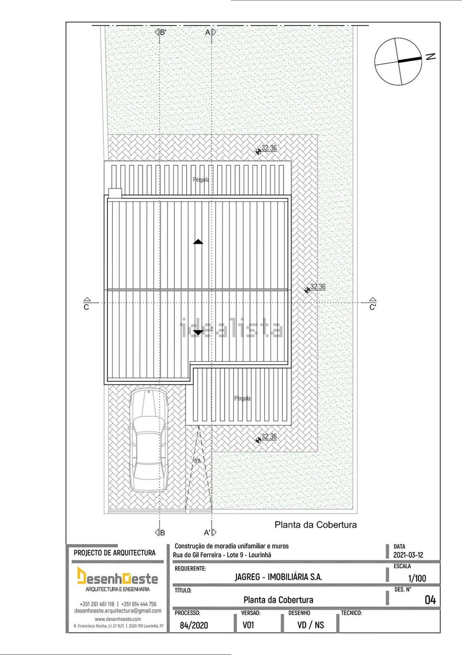 双拼别墅出售在Rua do Gil Ferreira 7 -, 12 - 平面图