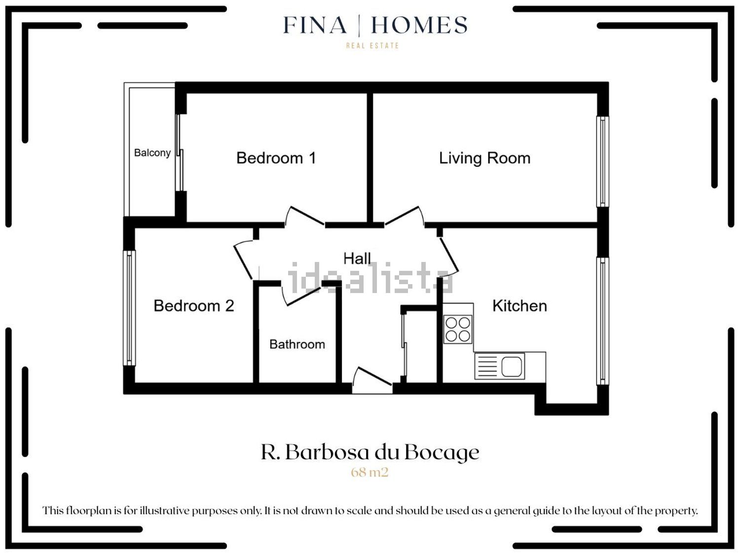 公寓 t2出售在Rua Barbosa du Bocage - 平面图