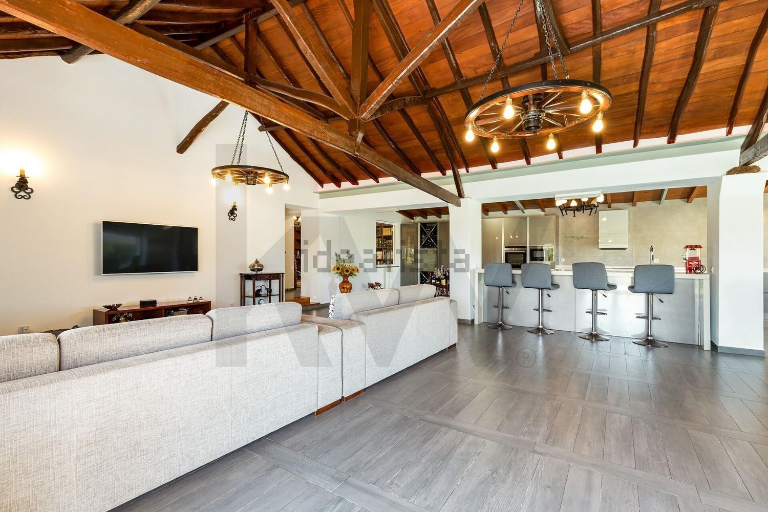 小楼房或独栋别墅出售在Rua de Cambelas - 客厅