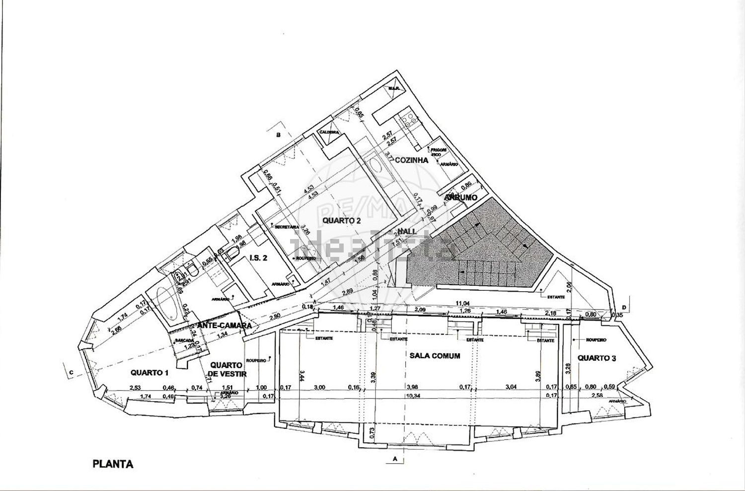 公寓 t3出售在Príncipe Real - 平面图