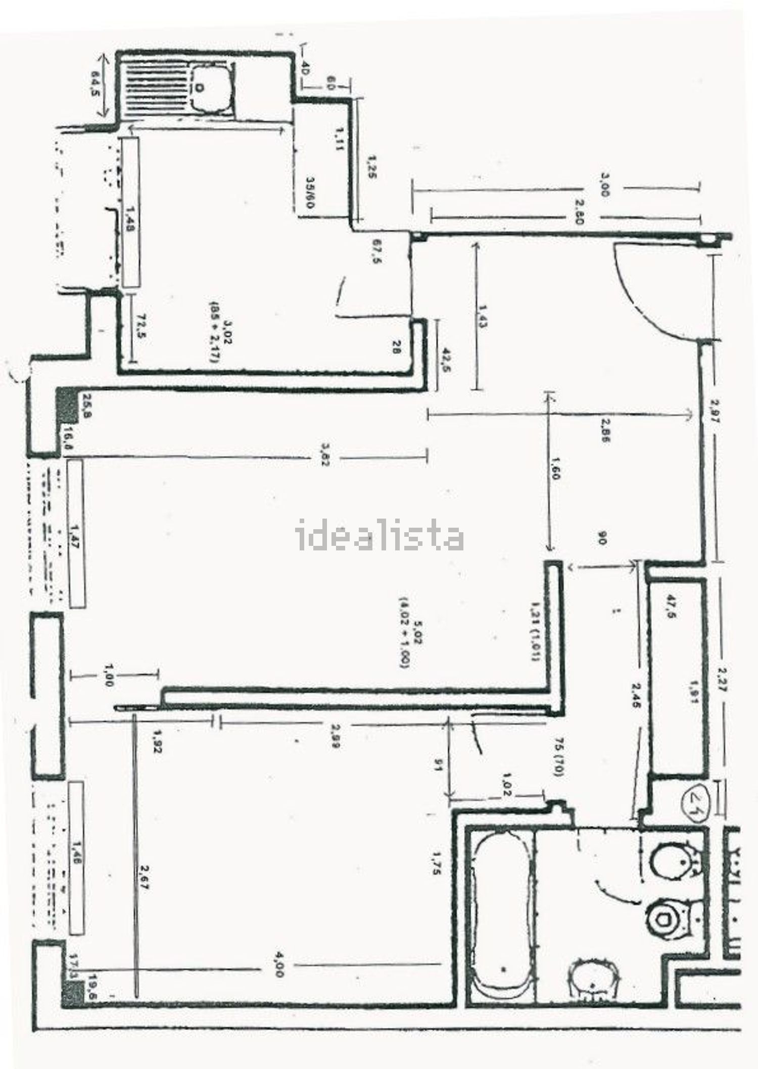公寓 t1出售在Rua Prista Monteiro, 21 - 平面图