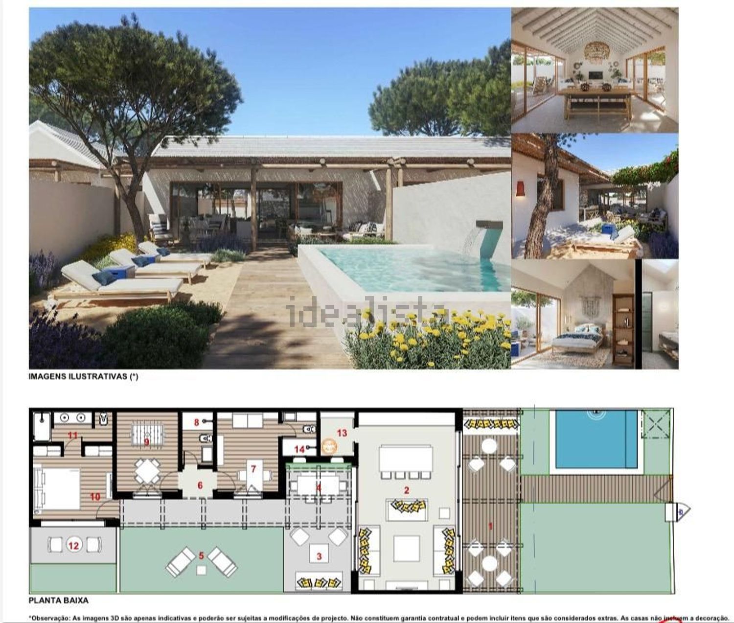 小楼房或独栋别墅出售在Rua da Eira - 平面图