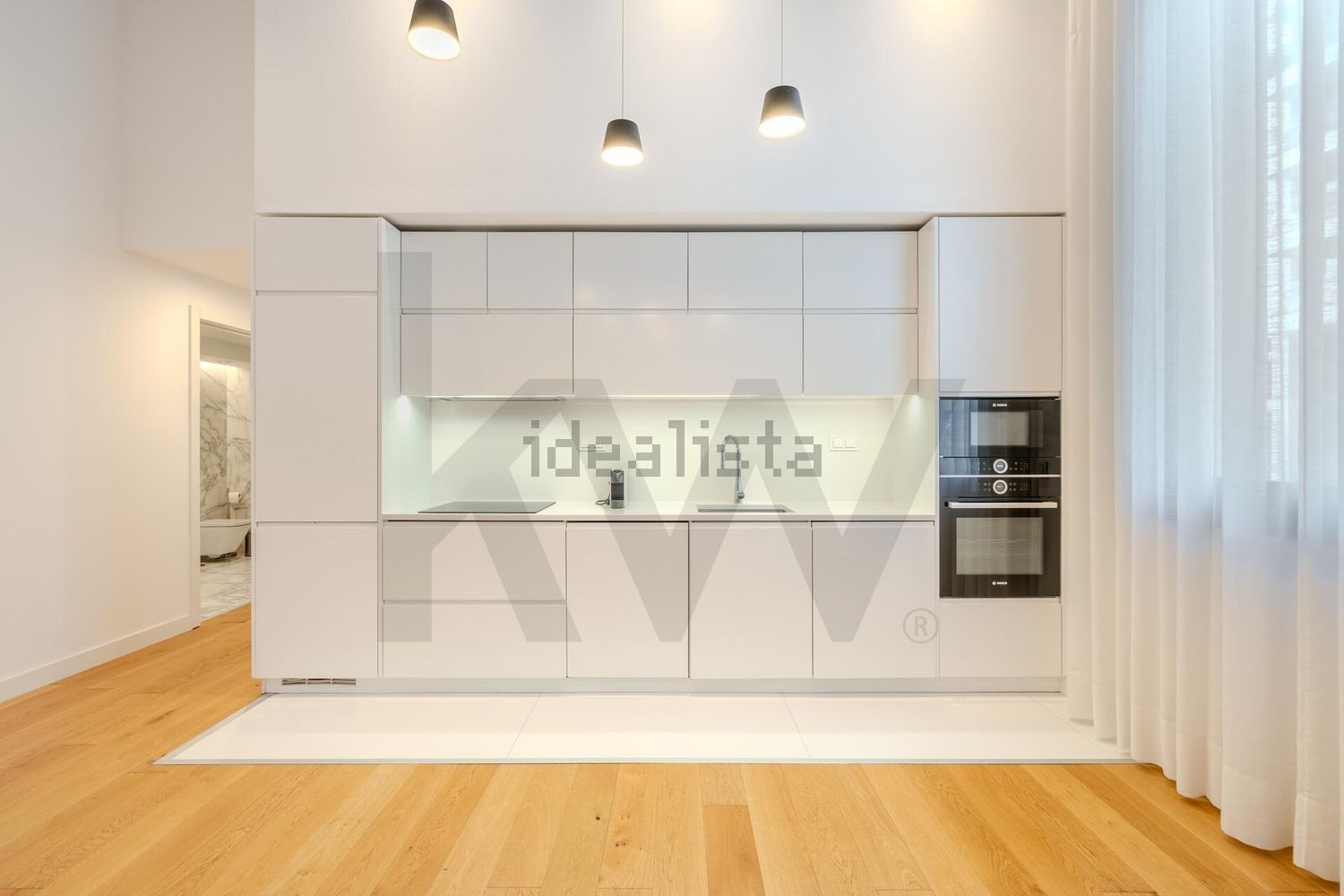 出租公寓 t1在Rua António Alçada Baptista, 10 - 厨房