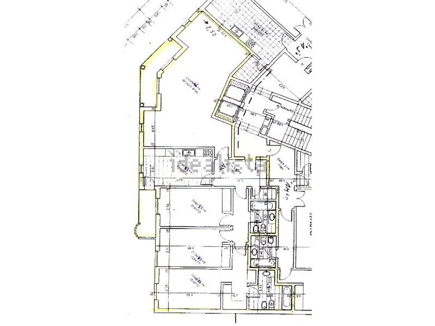 公寓 t3出售在Rua Padre Alfredo Fernandes de Brito - 平面图