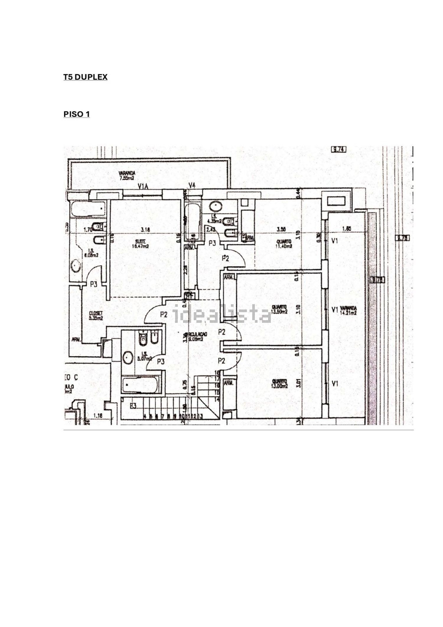 复式公寓出售在Rua da Ilha dos Amores - 平面图