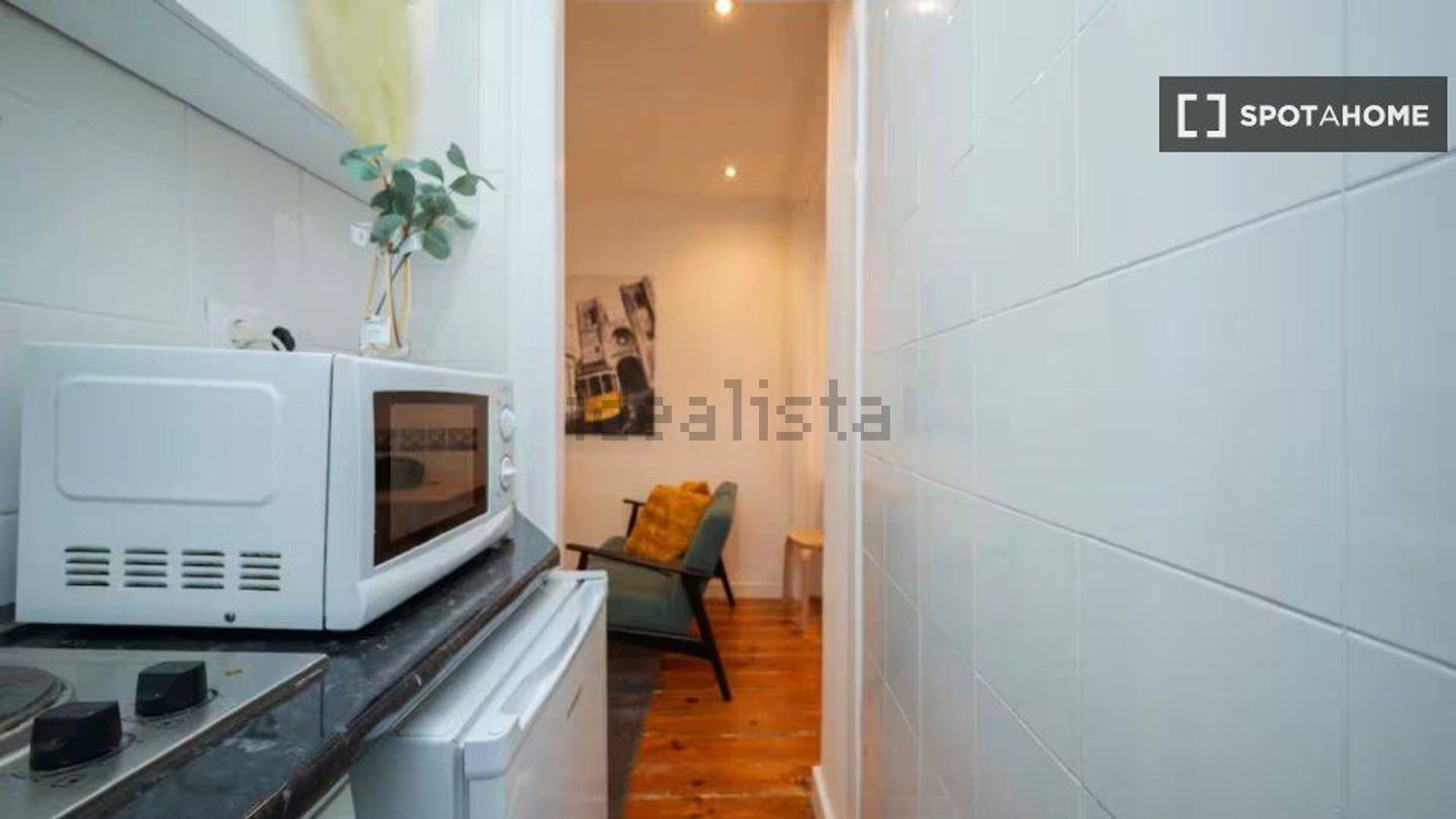 出租t0（单人公寓）在Largo do Sequeira - 客厅