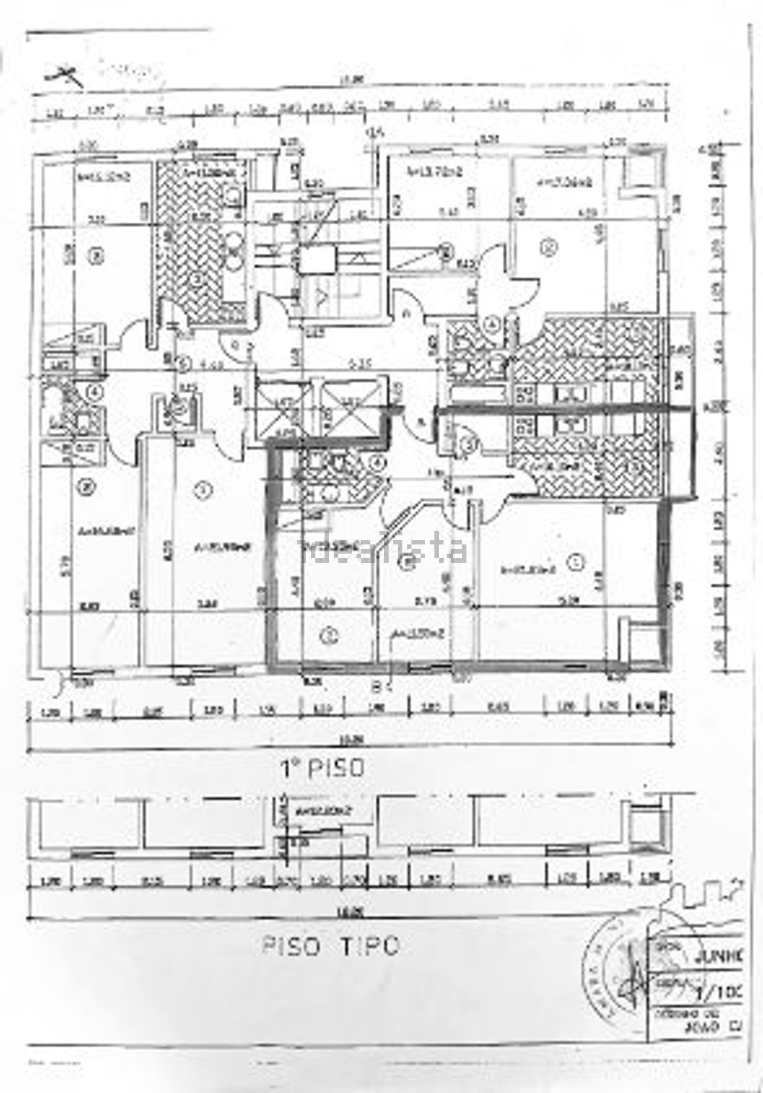 出租公寓 t2在Avenida Rui Grácio - 平面图