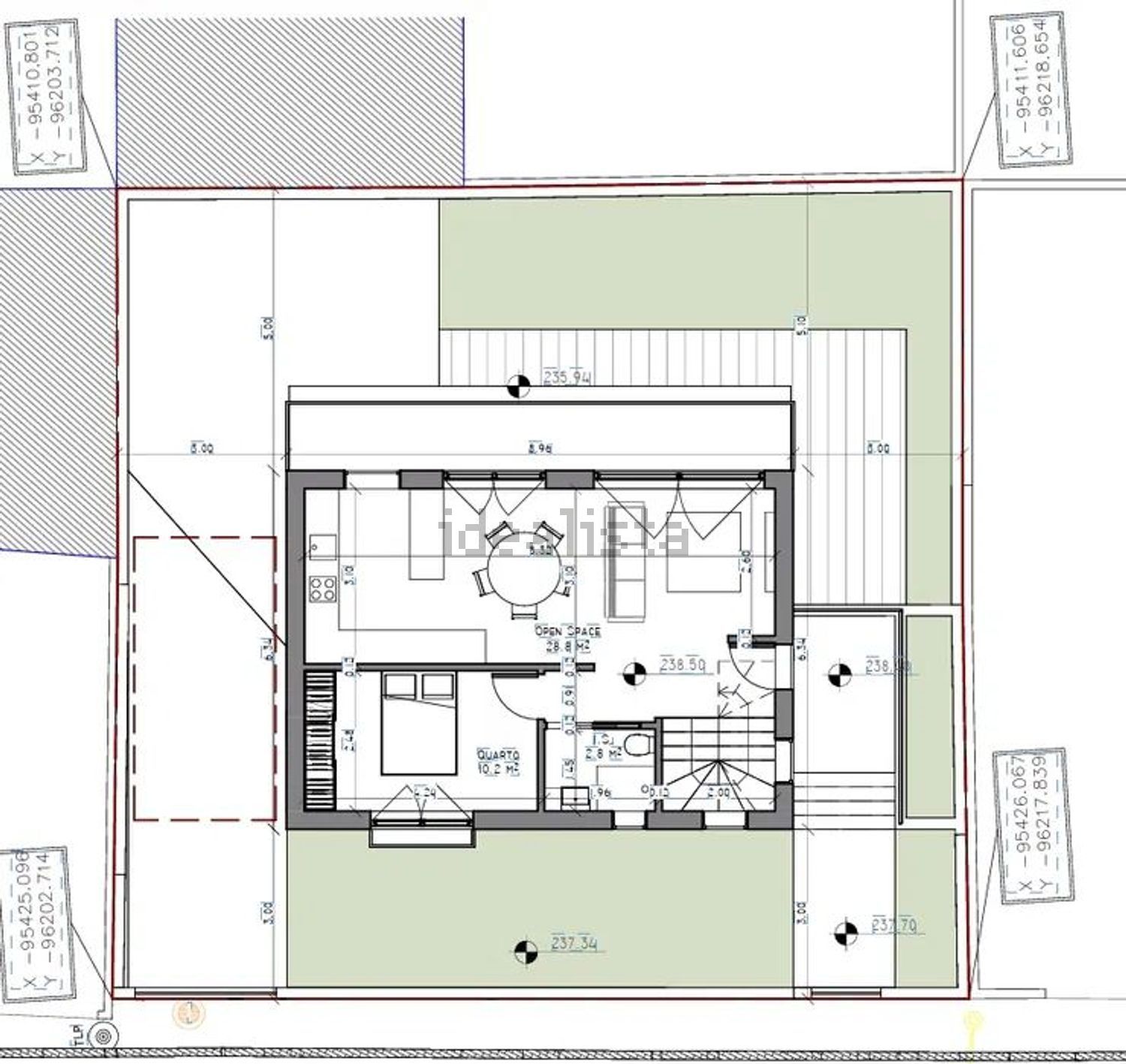 小楼房或独栋别墅出售在Rua de Viena, 8 - 平面图