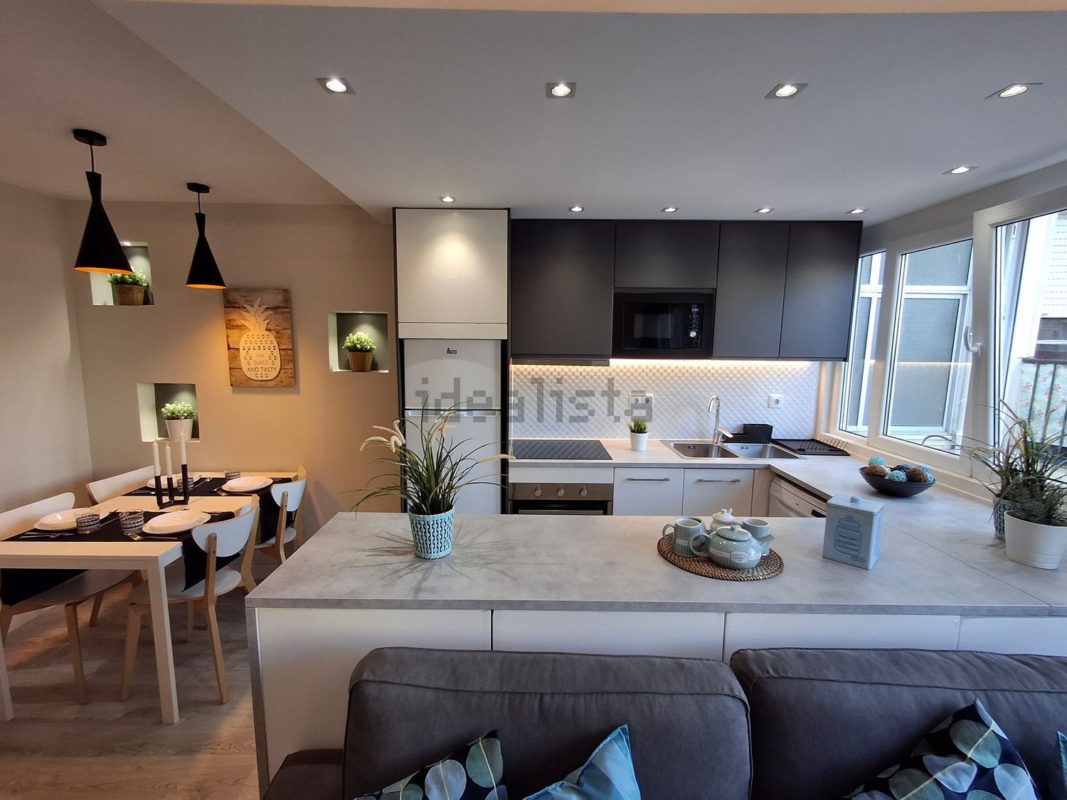 出租公寓 t2在Rua José Luís de Morais, 21 - 客厅