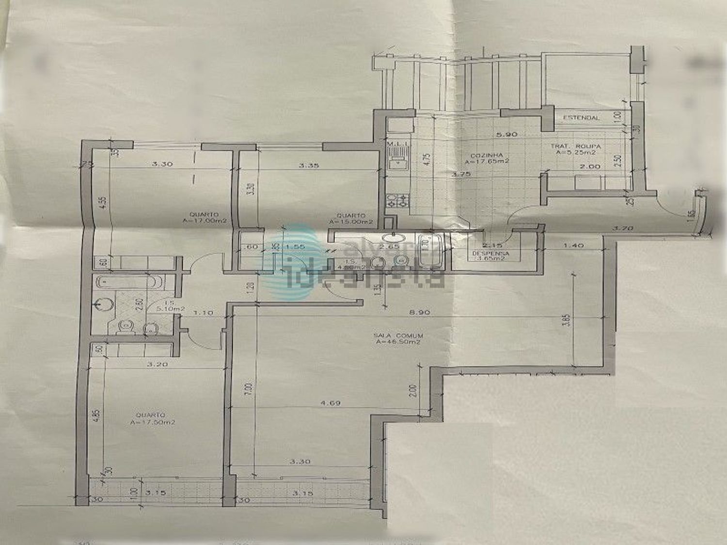 公寓 t3出售在Torres Vedras e Matacães - 平面图
