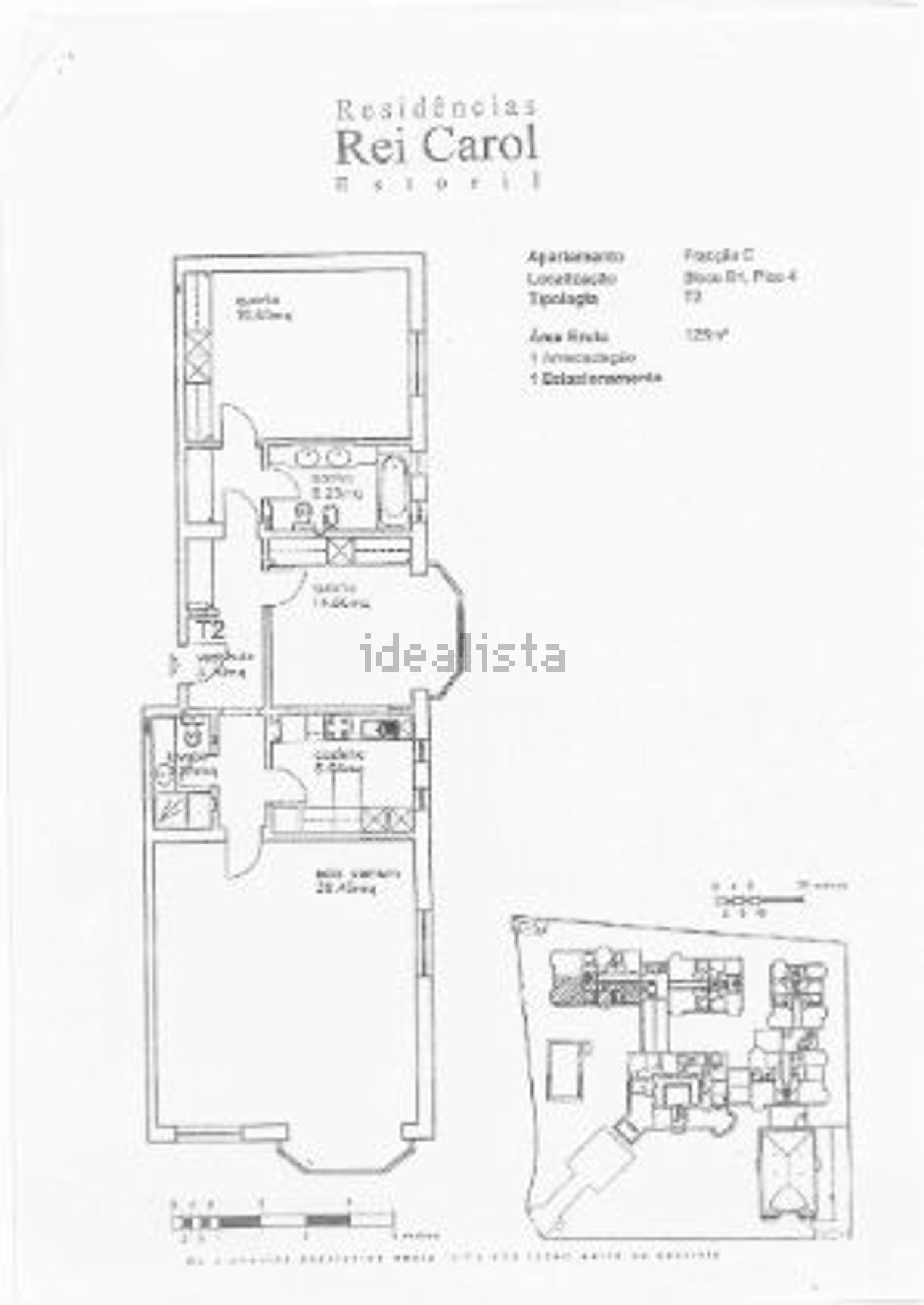 出租公寓 t4在Rua Alentejo - 平面图